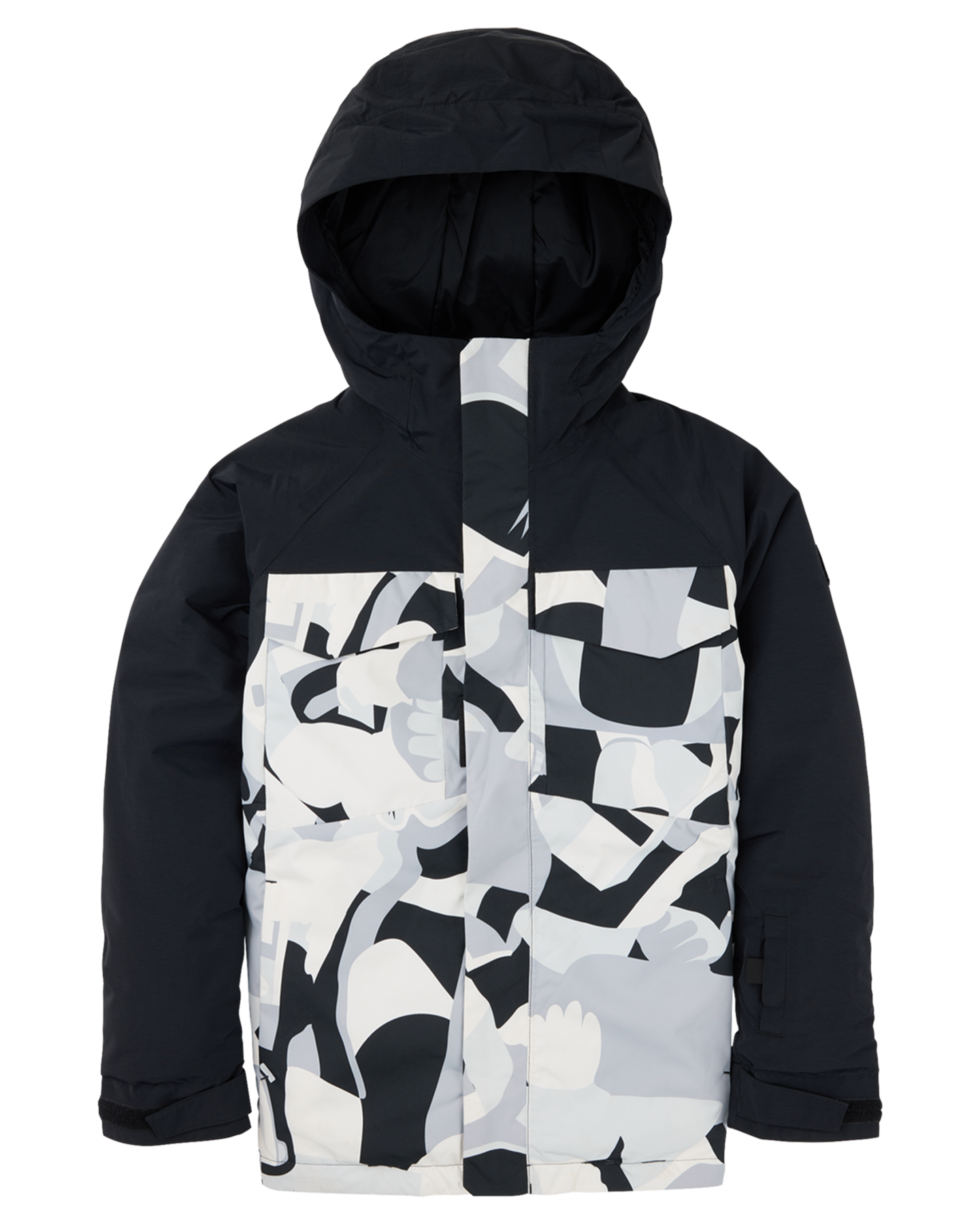 Burton Kids' Covert 2.0 2L Snow Jacket - True Black/True Black Cosmoblock Kids' Snow Jackets - Trojan Wake Ski Snow
