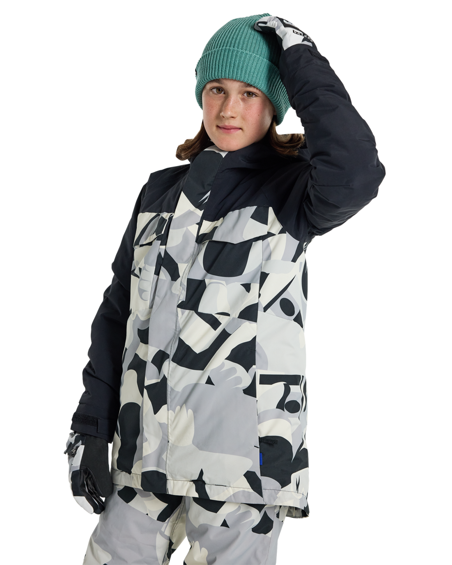 Burton Kids' Covert 2.0 2L Snow Jacket - True Black/True Black Cosmoblock Kids' Snow Jackets - Trojan Wake Ski Snow