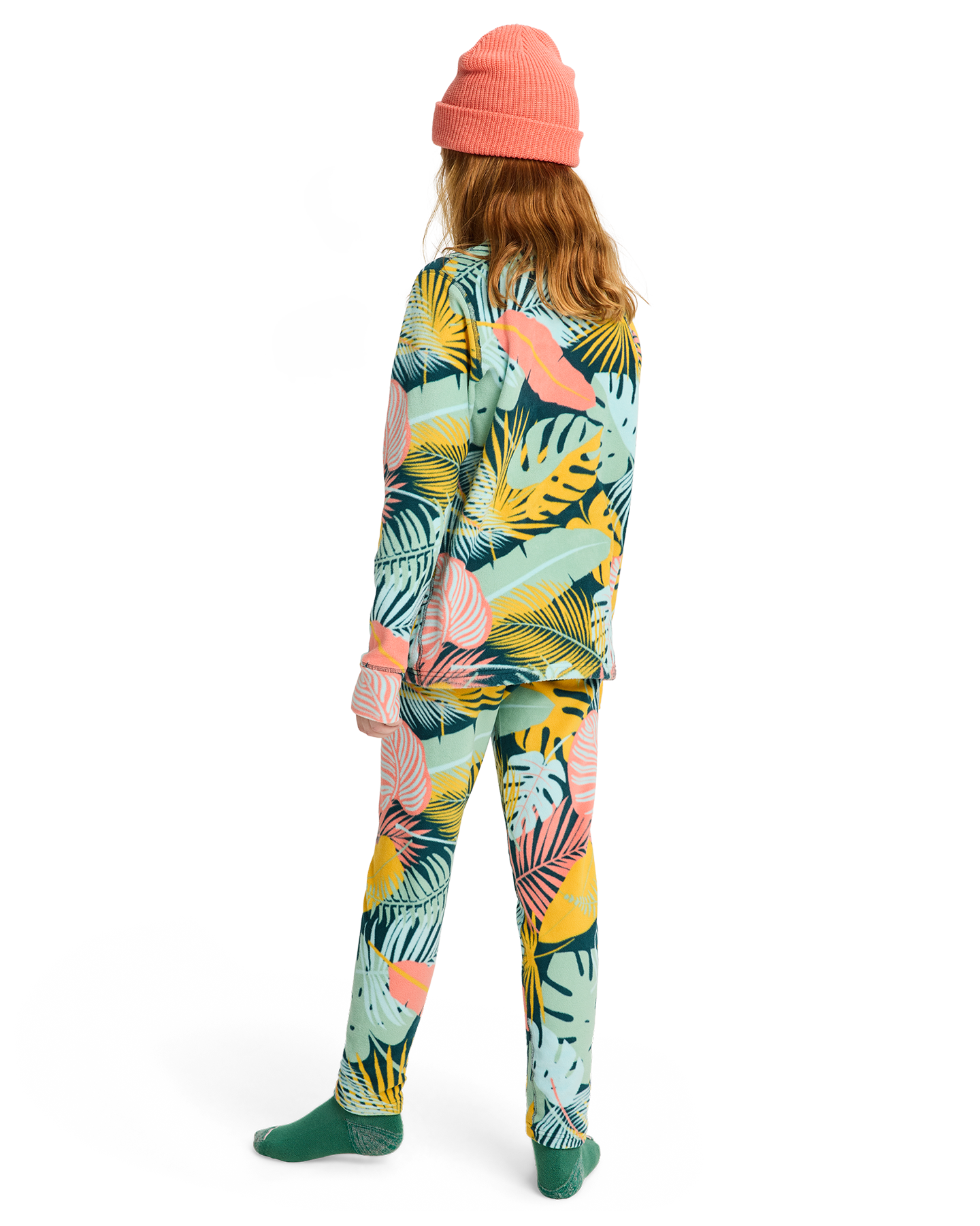 Burton Kids' Fleece Base Layer Thermal Set - Oversized Tropical Kids' Thermal Sets - Trojan Wake Ski Snow