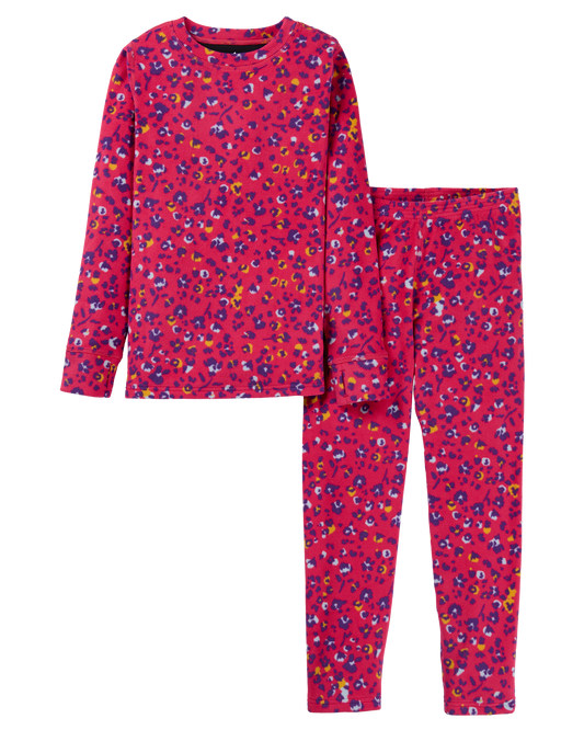 Burton Kids' Fleece Base Layer Thermal Set - Wildcat Floral Kids' Thermal Sets - Trojan Wake Ski Snow