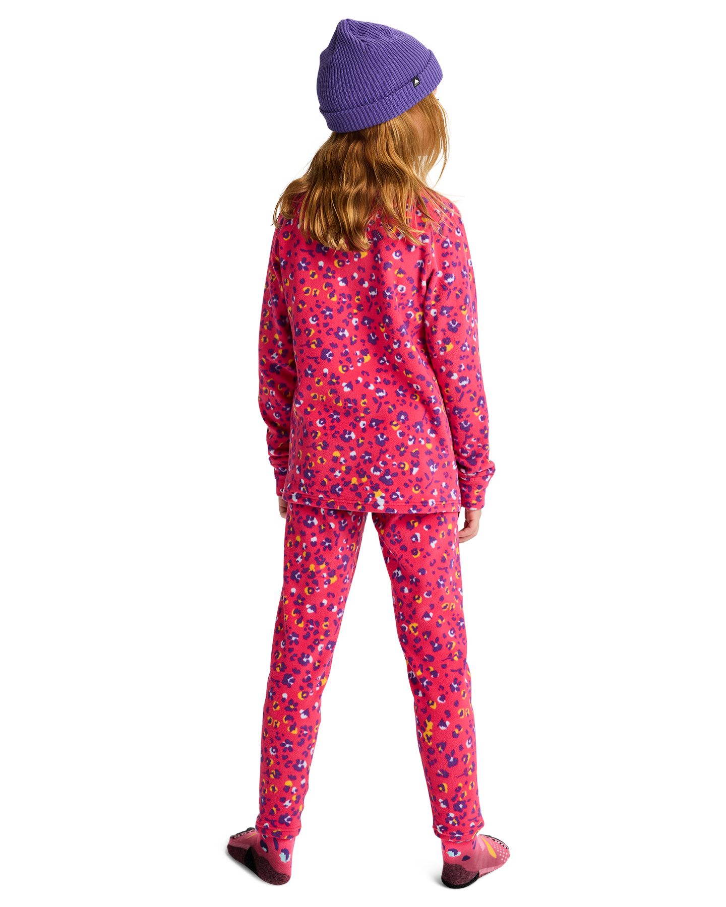 Burton Kids' Fleece Base Layer Thermal Set - Wildcat Floral Kids' Thermal Sets - Trojan Wake Ski Snow
