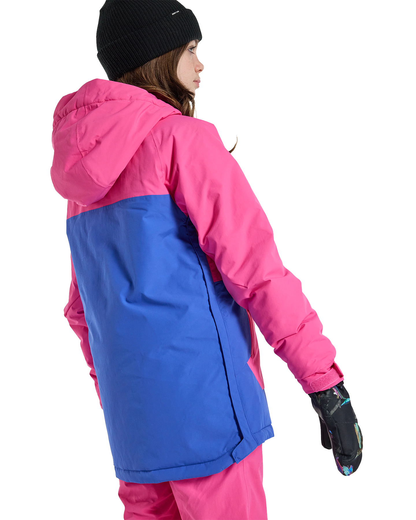 Burton Kids' Frostner 2L Anorak Snow Jacket - Fuchsia Fusion/Amparo Blue Kids' Snow Jackets - Trojan Wake Ski Snow