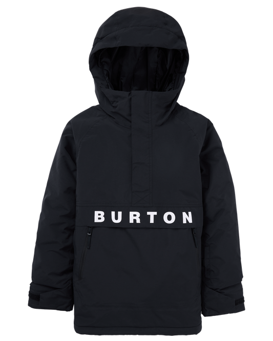 Burton Kids' Frostner 2L Anorak Snow Jacket - True Black Kids' Snow Jackets - Trojan Wake Ski Snow