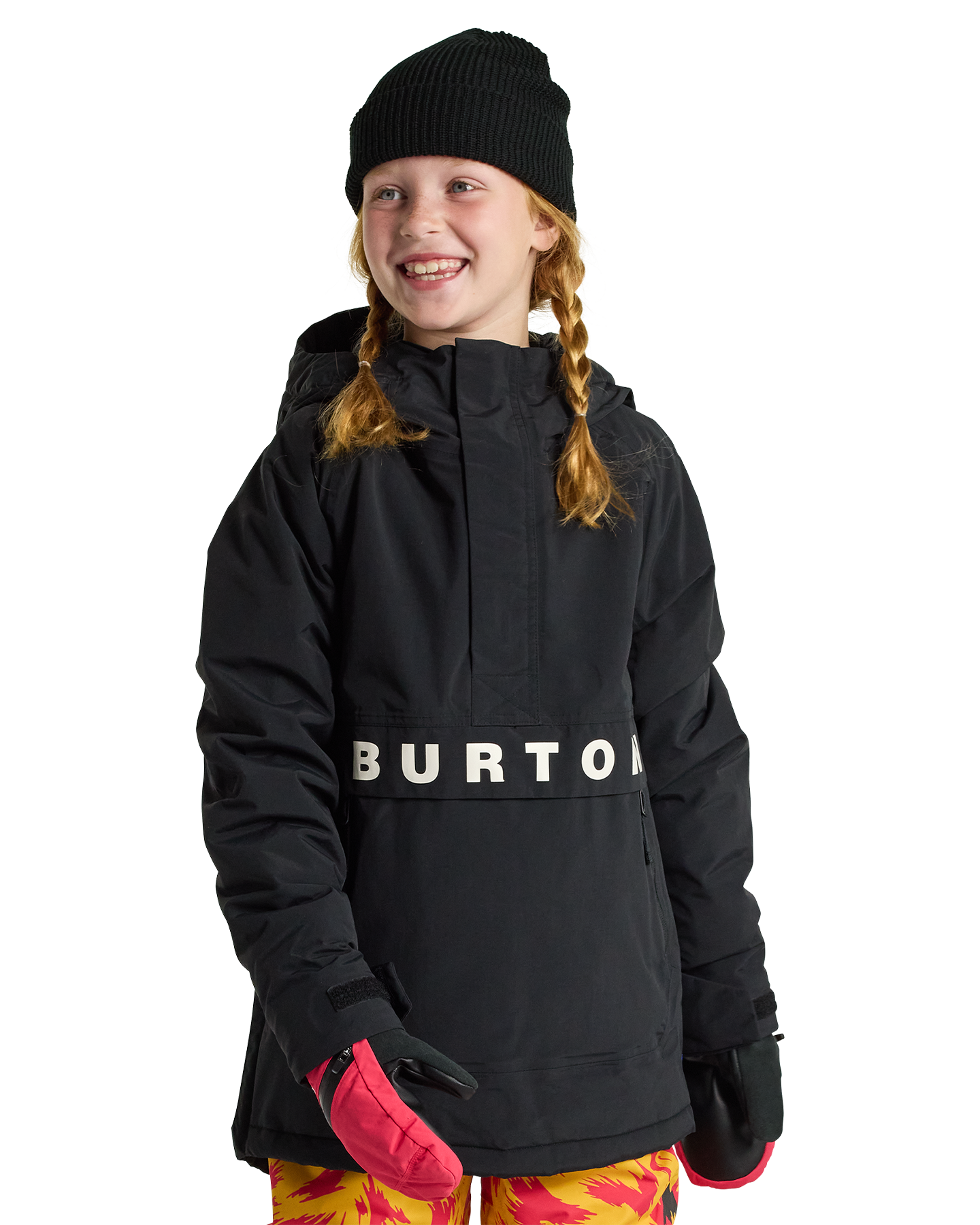 Burton Kids' Frostner 2L Anorak Snow Jacket - True Black Kids' Snow Jackets - Trojan Wake Ski Snow