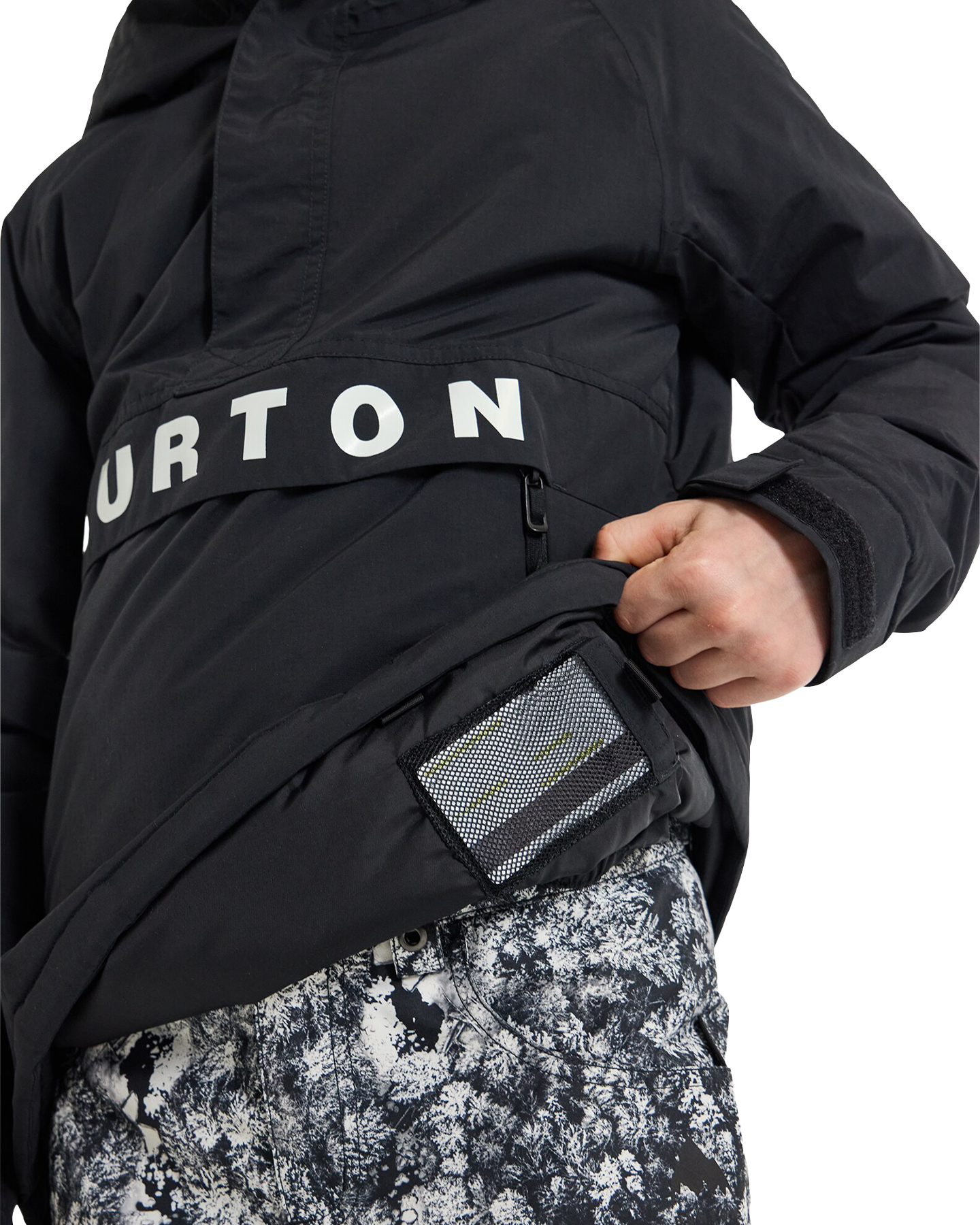 Burton Kids' Frostner 2L Anorak Snow Jacket - True Black Kids' Snow Jackets - Trojan Wake Ski Snow