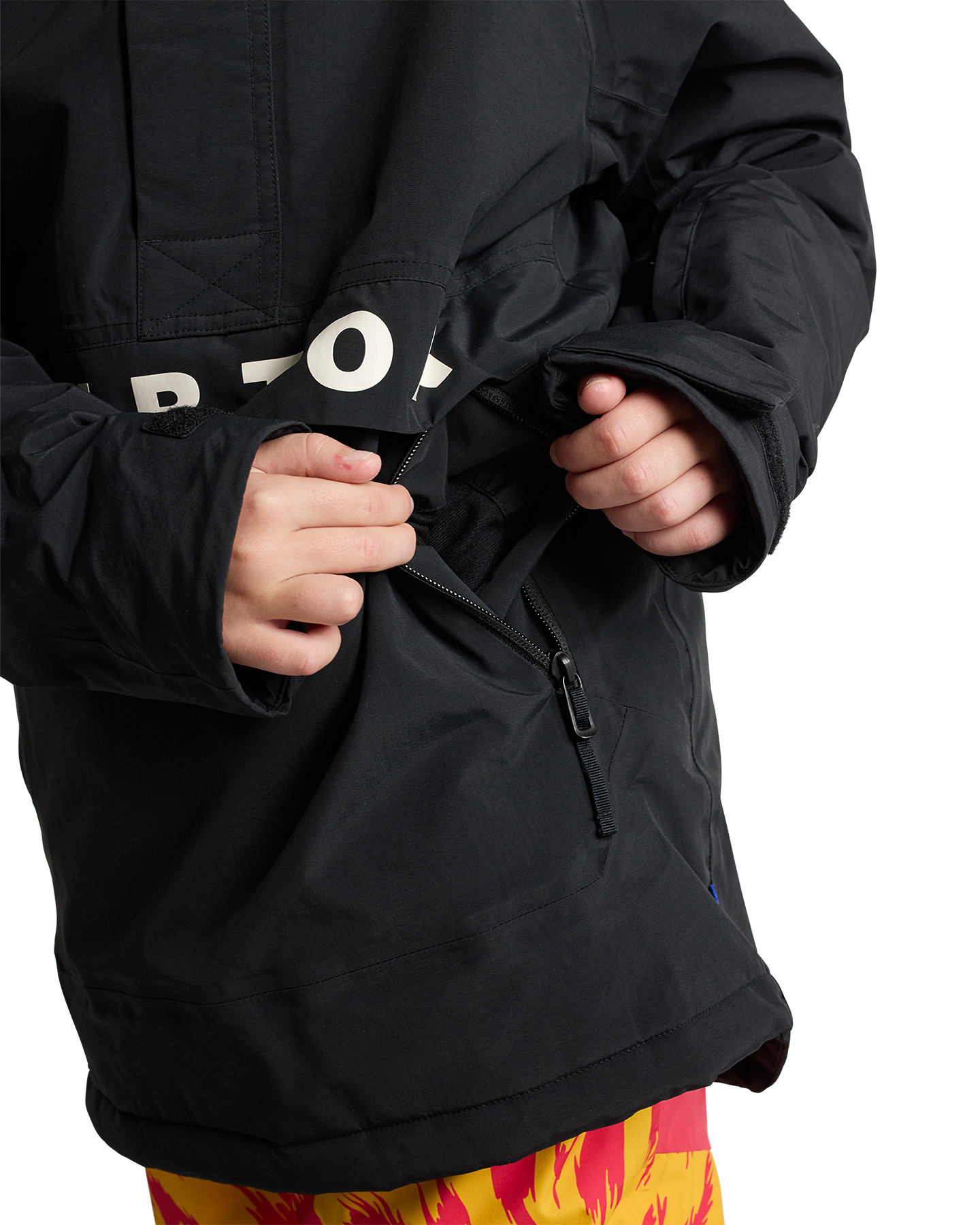 Burton Kids' Frostner 2L Anorak Snow Jacket - True Black Kids' Snow Jackets - Trojan Wake Ski Snow