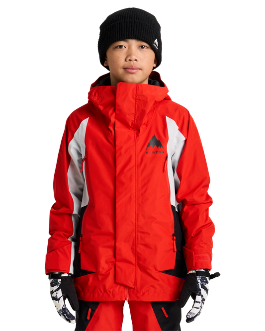 Burton Kids' Gore-Tex Shell Snow Jacket - Flame Scarlet / True Black Kids' Snow Jackets - Trojan Wake Ski Snow