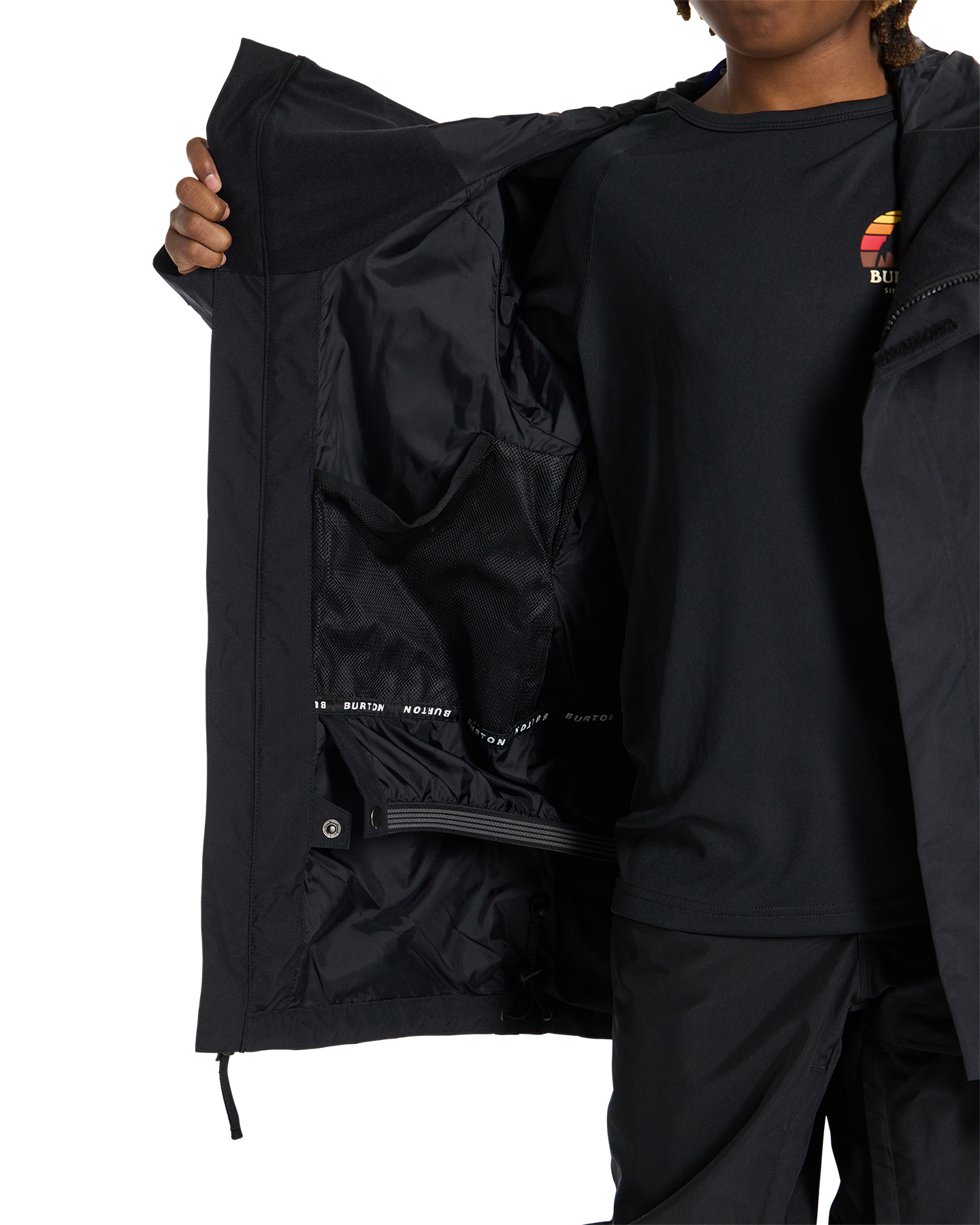 Burton Kids' Gore-Tex Shell Snow Jacket - True Black Kids' Snow Jackets - Trojan Wake Ski Snow