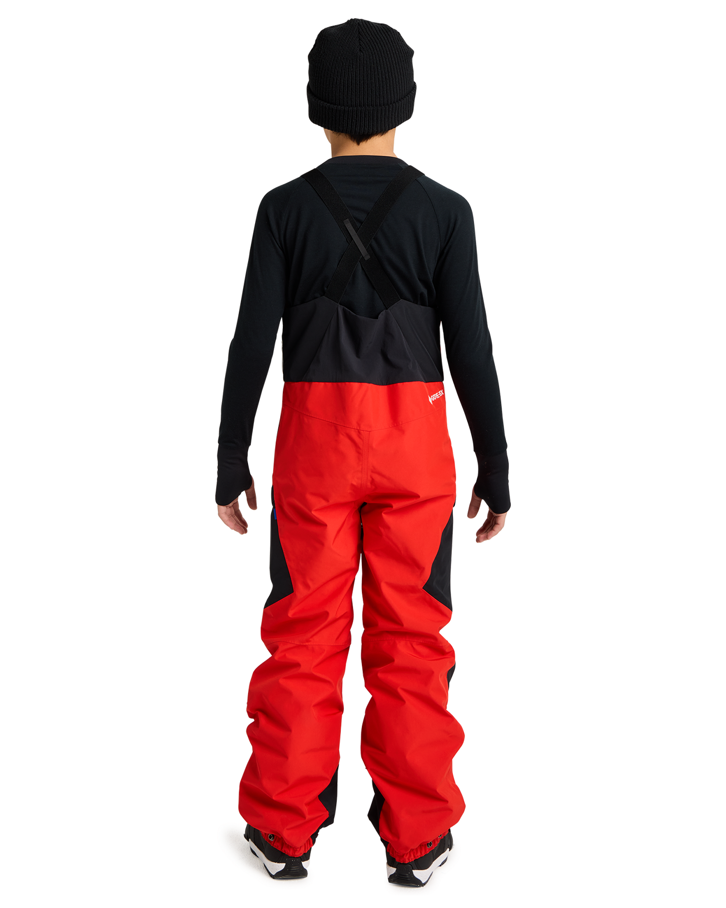 Burton Kids' Powline Gore-Tex 2L Snow Bib Pants - Flame Scarlet / True Black Kids' Snow Bibs - Trojan Wake Ski Snow