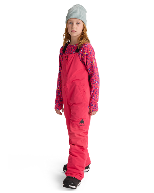 Burton Kids' Skylar 2L Snow Bib Pants - Azalea Pink Kids' Snow Bibs - Trojan Wake Ski Snow