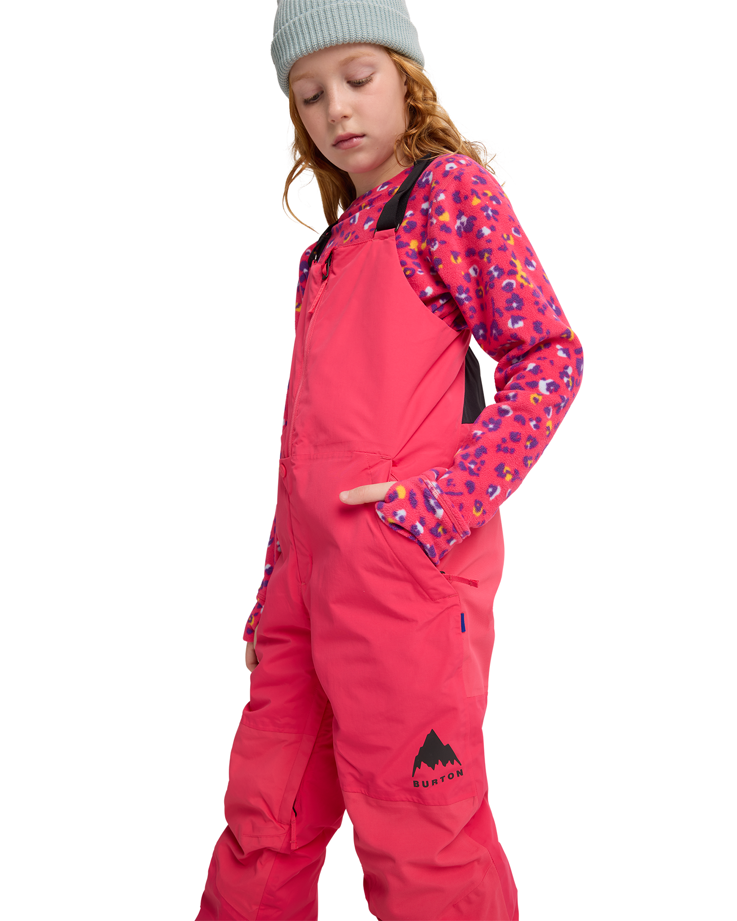 Burton Kids' Skylar 2L Snow Bib Pants - Azalea Pink Kids' Snow Bibs - Trojan Wake Ski Snow