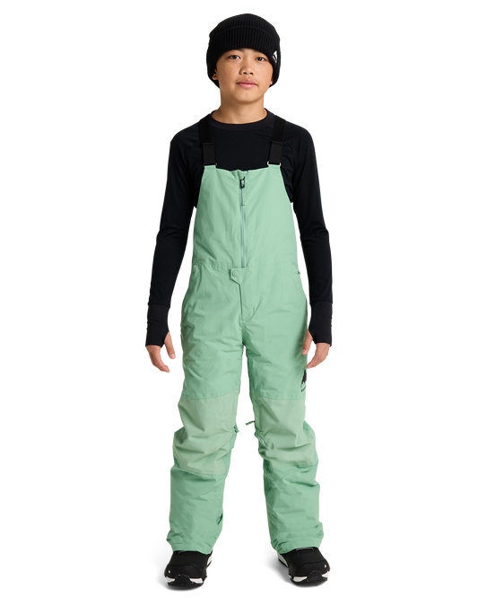 Burton Kids' Skylar 2L Snow Bib Pants - Soft Sage Kids' Snow Bibs - Trojan Wake Ski Snow