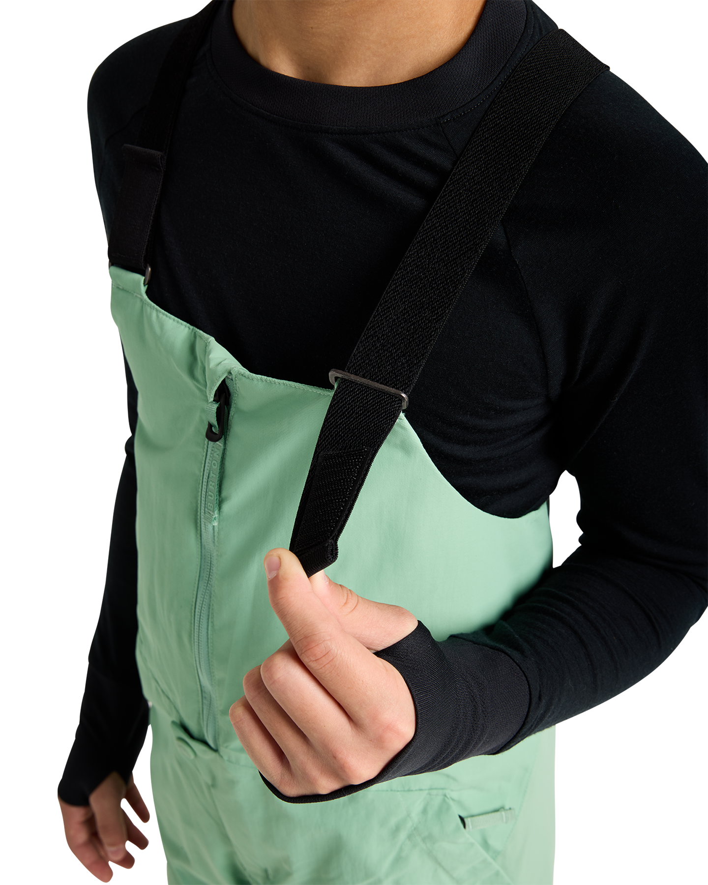 Burton Kids' Skylar 2L Snow Bib Pants - Soft Sage Kids' Snow Bibs - Trojan Wake Ski Snow