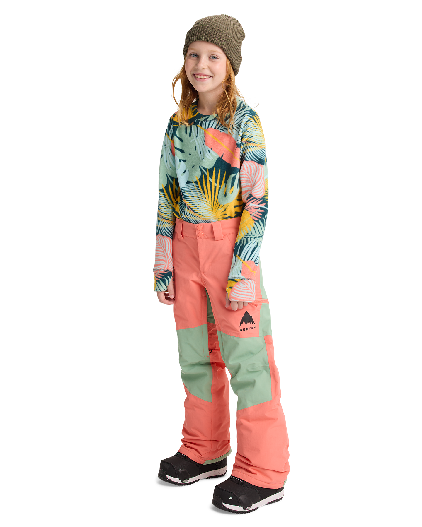 Burton Kids' Skylar Snow Pants - Peach Echo Kids' Snow Pants - Trojan Wake Ski Snow