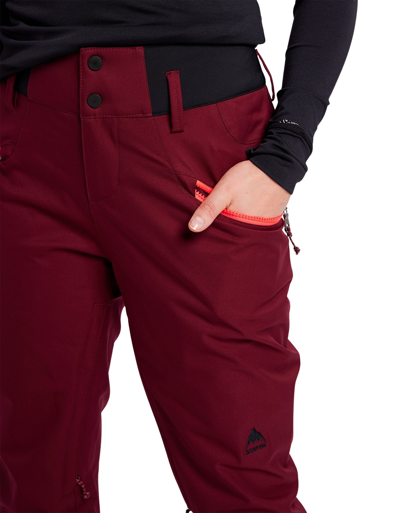 Burton Marcy Women's High Rise Women's Pant - Mulled Berry Women's Snow Pants - Trojan Wake Ski Snow