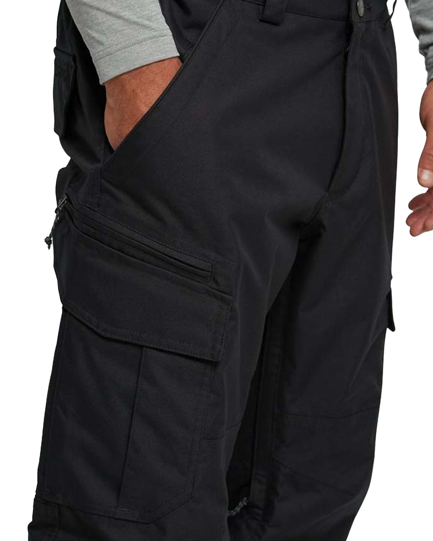 Burton Men's 2L Cargo Snow Pants - Relaxed Fit - True Black Men's Snow Pants - Trojan Wake Ski Snow
