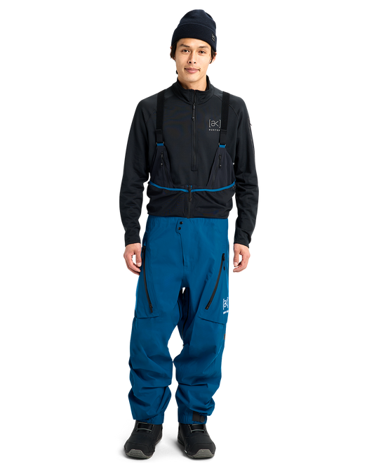 Burton Men's [ak]® Acamar Gore-Tex Pro 3L Snow Bib - Blue Teal Men's Snow Bibs - Trojan Wake Ski Snow