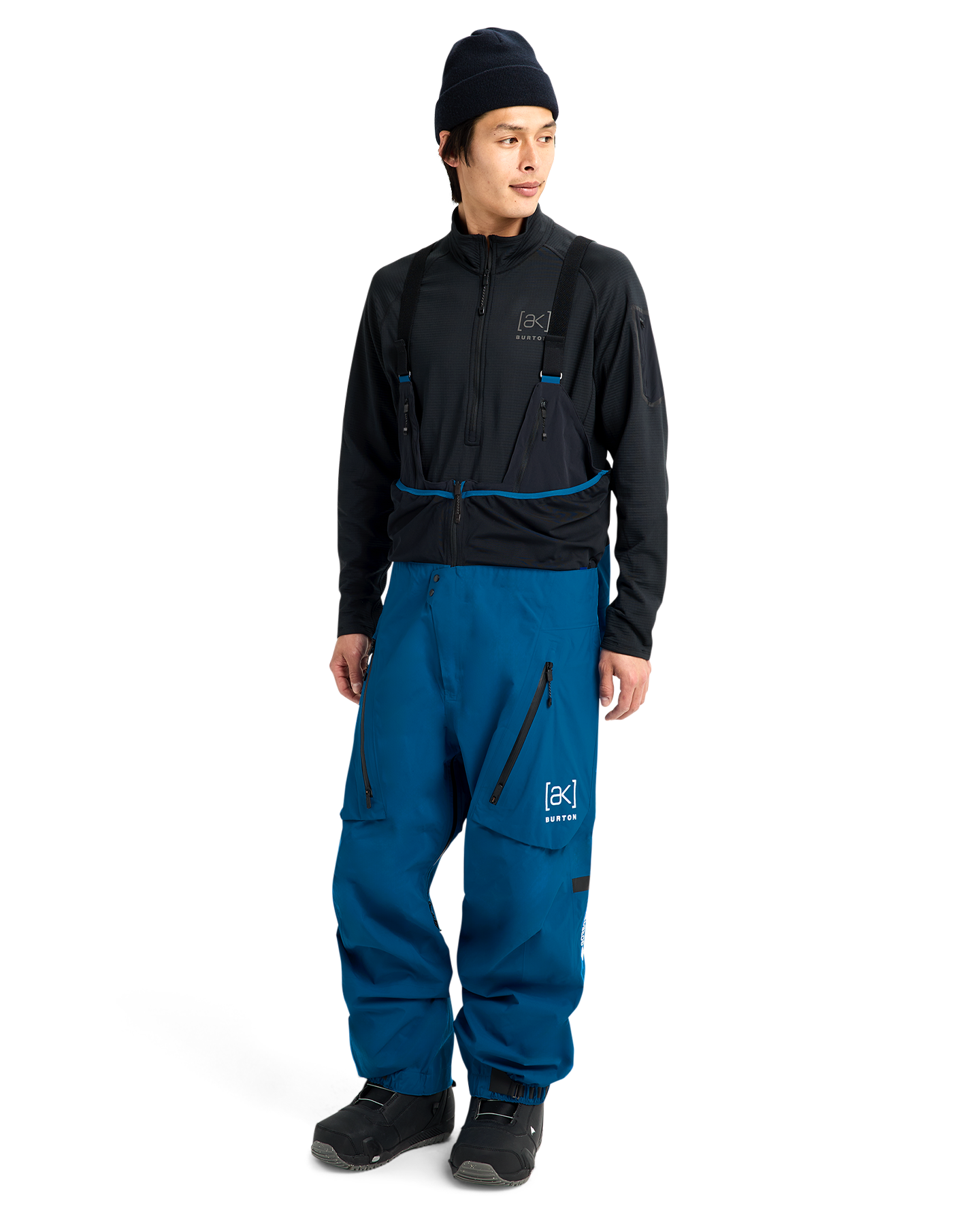 Burton Men's [ak]® Acamar Gore-Tex Pro 3L Snow Bib - Blue Teal Men's Snow Bibs - Trojan Wake Ski Snow