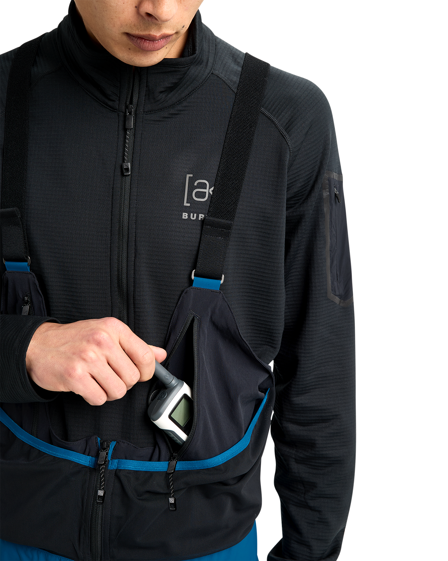 Burton Men's [ak]® Acamar Gore-Tex Pro 3L Snow Bib - Blue Teal Men's Snow Bibs - Trojan Wake Ski Snow