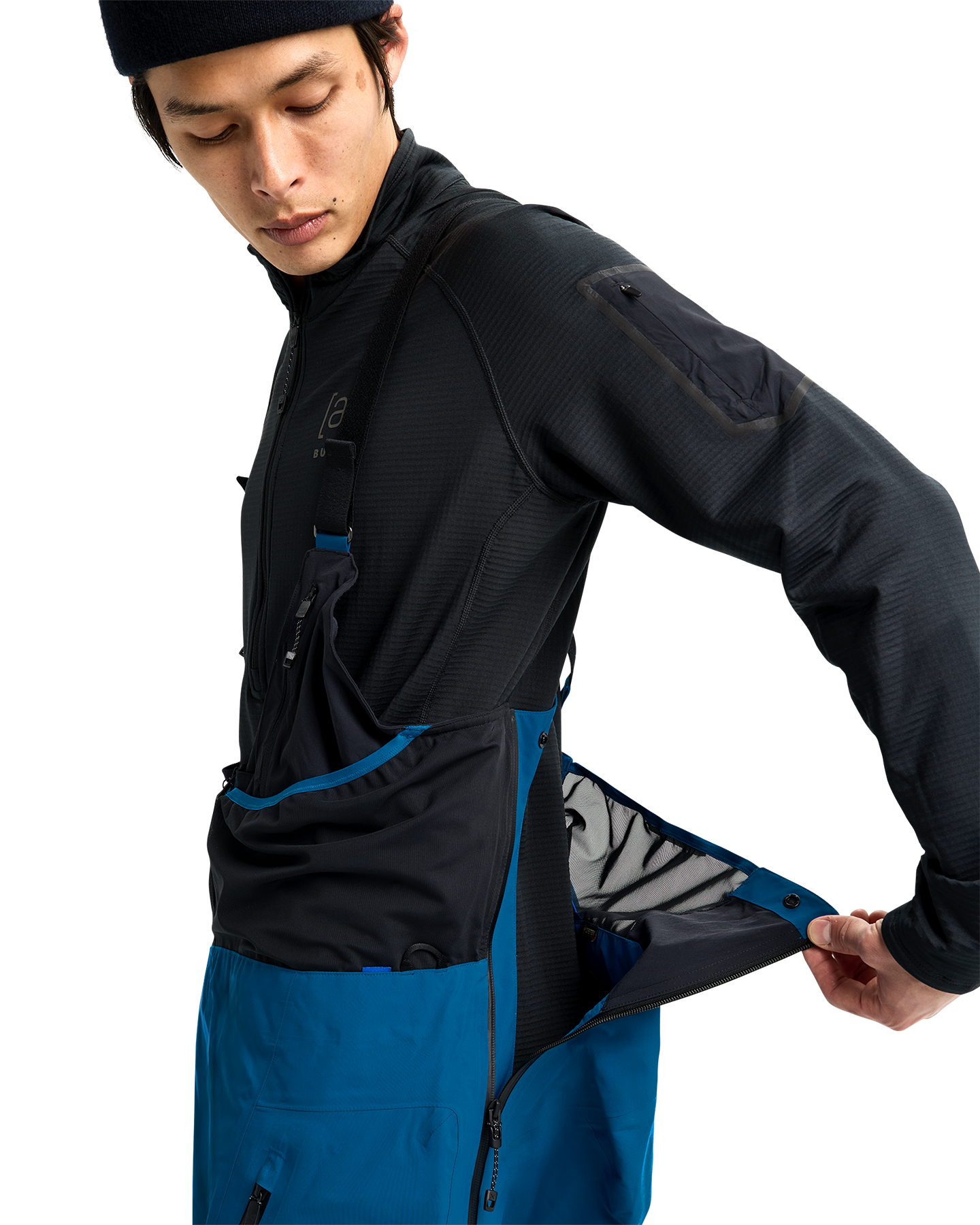 Burton Men's [ak]® Acamar Gore-Tex Pro 3L Snow Bib - Blue Teal Men's Snow Bibs - Trojan Wake Ski Snow