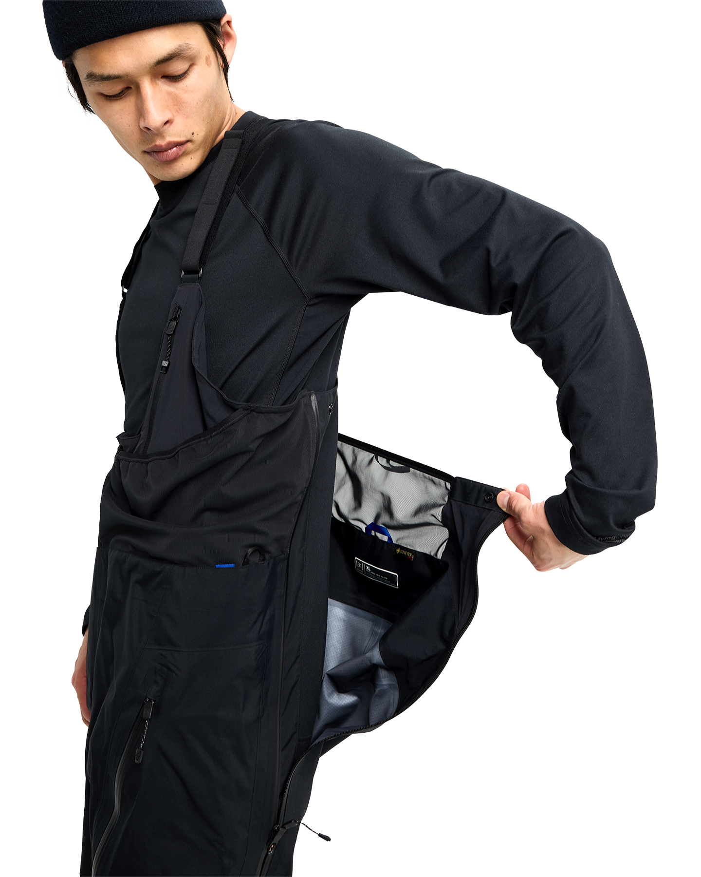 Burton Men's [ak]® Acamar GORE-TEX® Pro 3L Snow Bib Pants - True Black Men's Snow Bibs - Trojan Wake Ski Snow