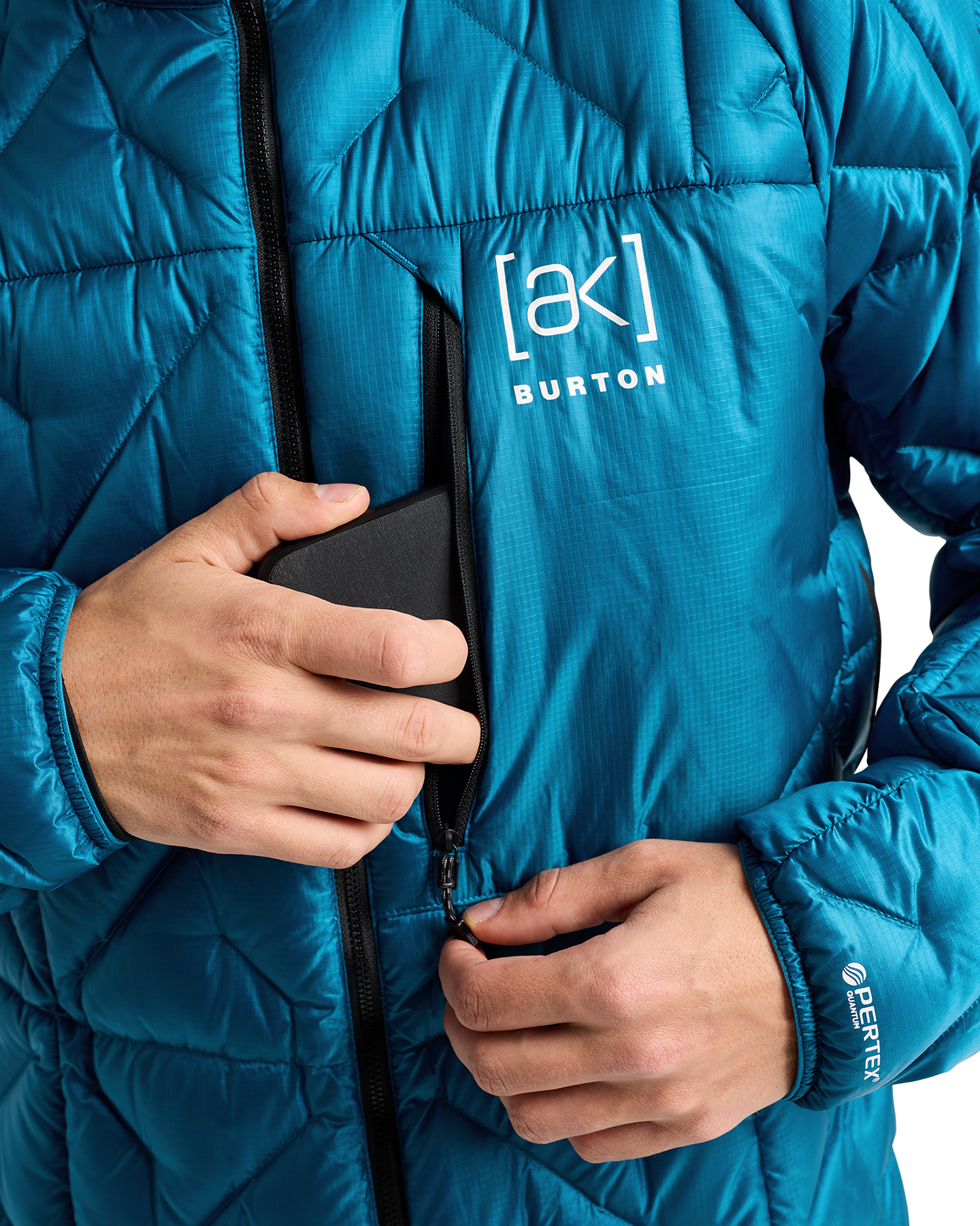 Burton Men's [ak]® Baker Down Jacket - Blue Teal Men's Jackets - Trojan Wake Ski Snow