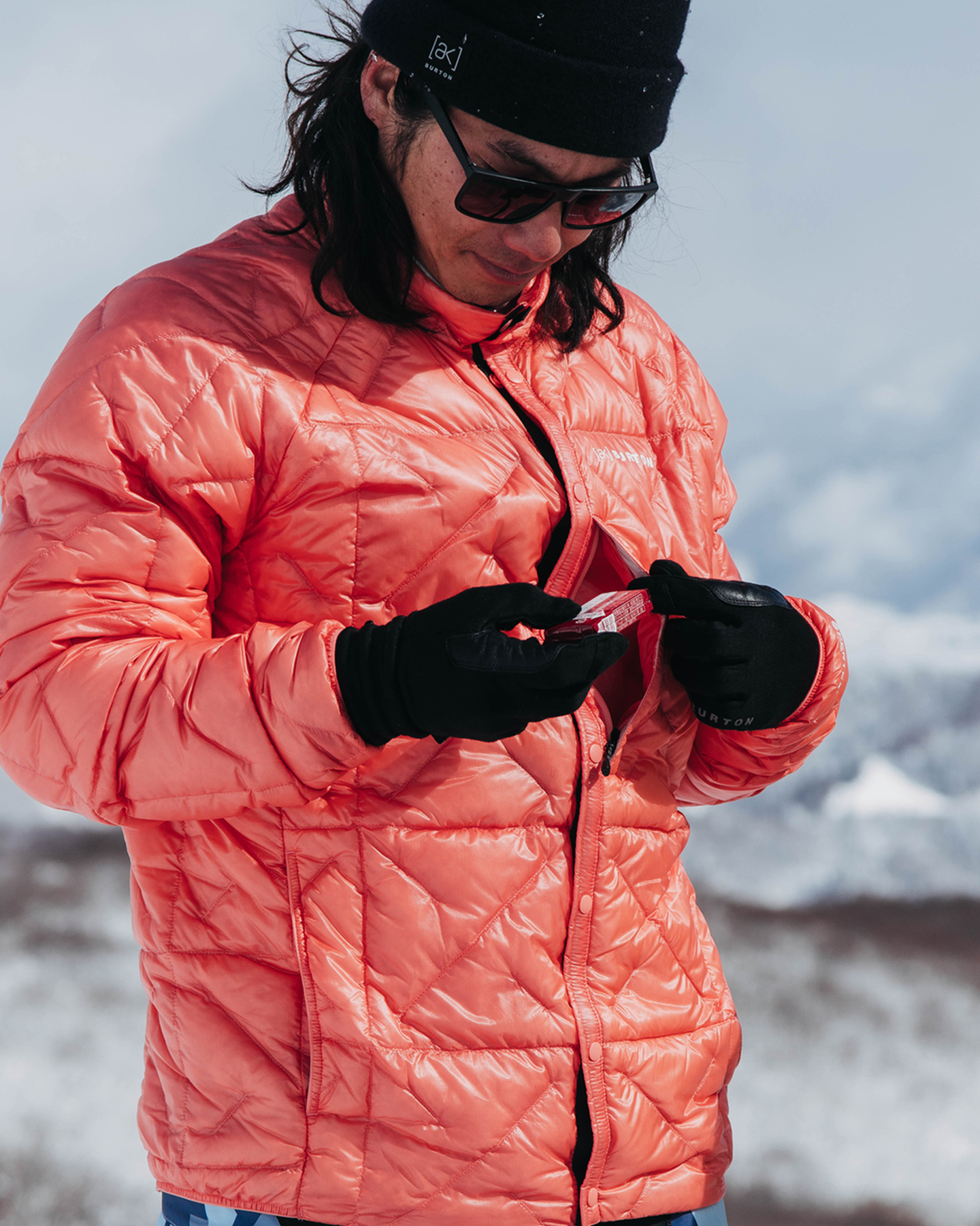 Burton Men's [ak]® Baker Ultralight Down Jacket - Reef Pink Jackets - Trojan Wake Ski Snow