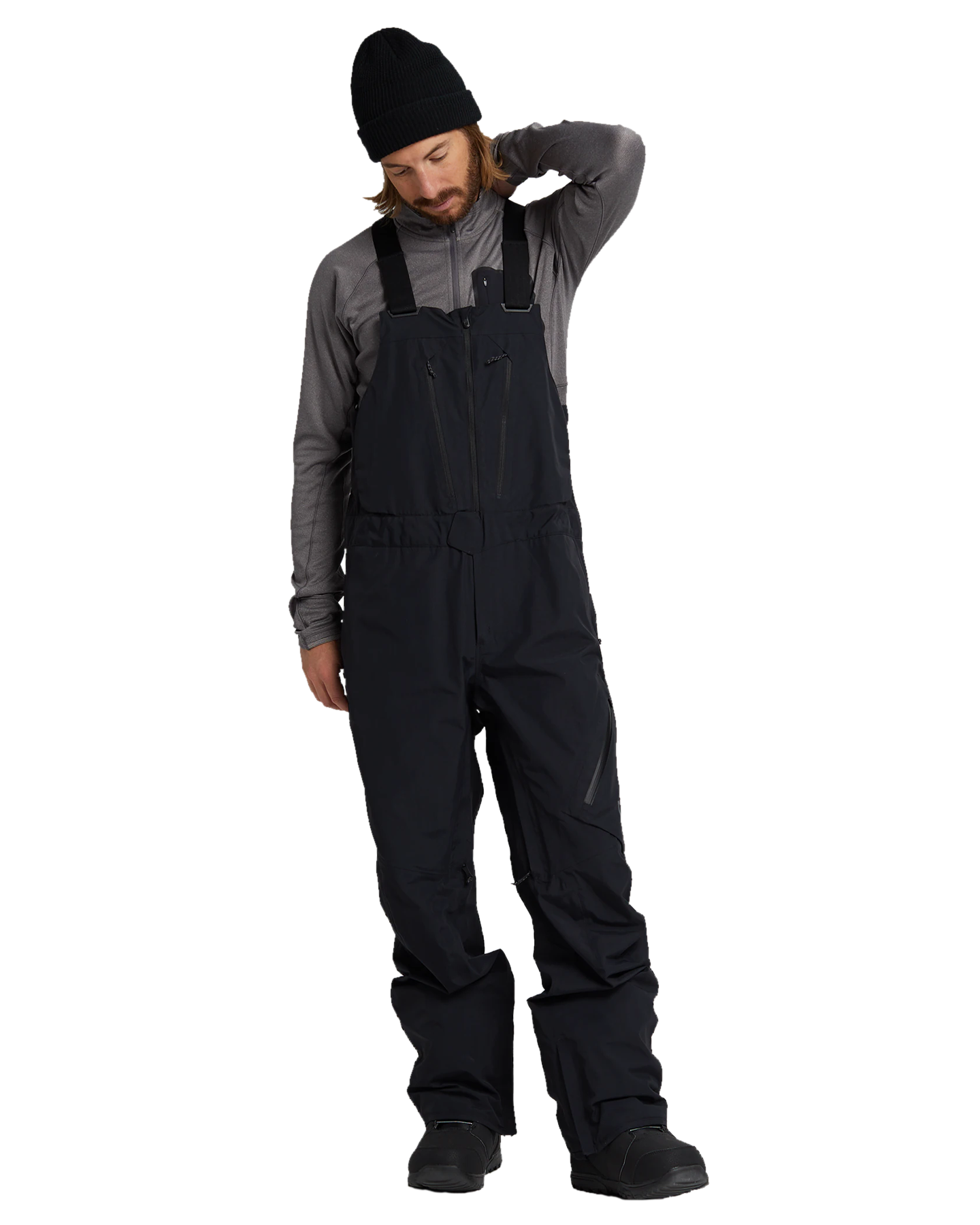 Burton Men's [ak]® Cyclic Gore-Tex 2L Bib Pants - True Black Men's Snow Bibs - Trojan Wake Ski Snow