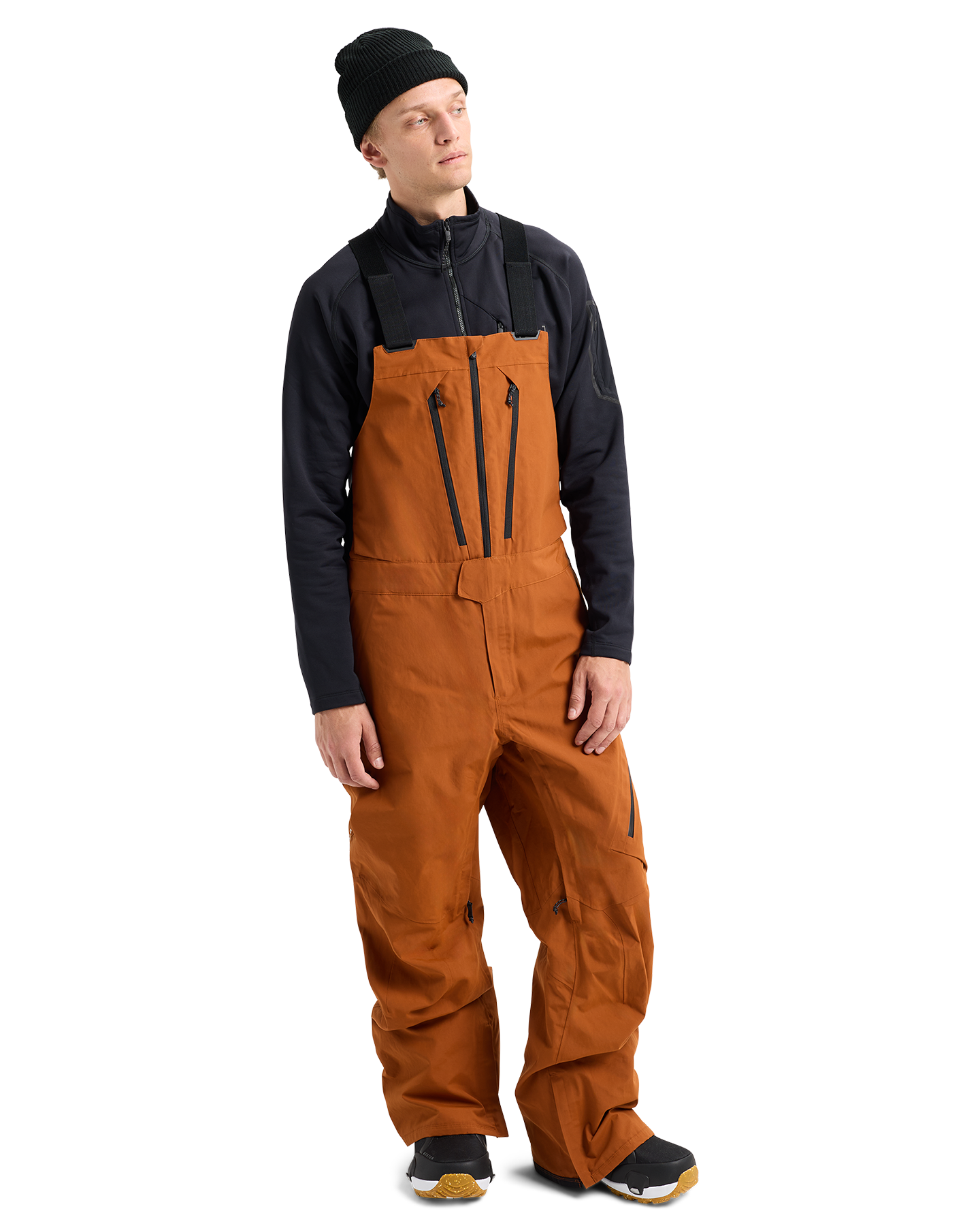 Burton Men's [ak]® Cyclic GORE-TEX® 2L Snow Bib Pants - Chestnut Brown Men's Snow Bibs - Trojan Wake Ski Snow