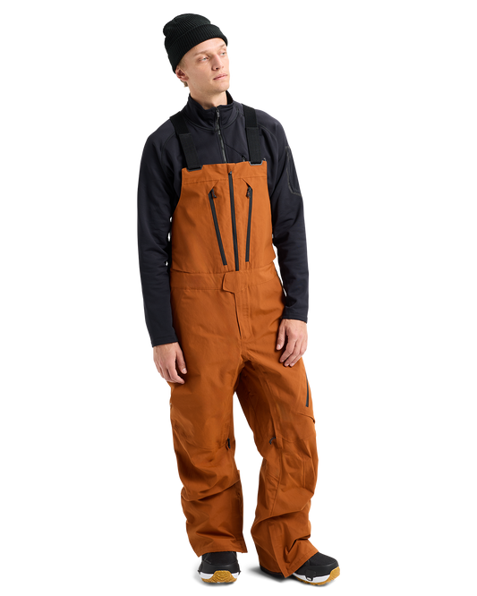 Burton Men's [ak]® Cyclic GORE-TEX® 2L Snow Bib Pants - Chestnut Brown