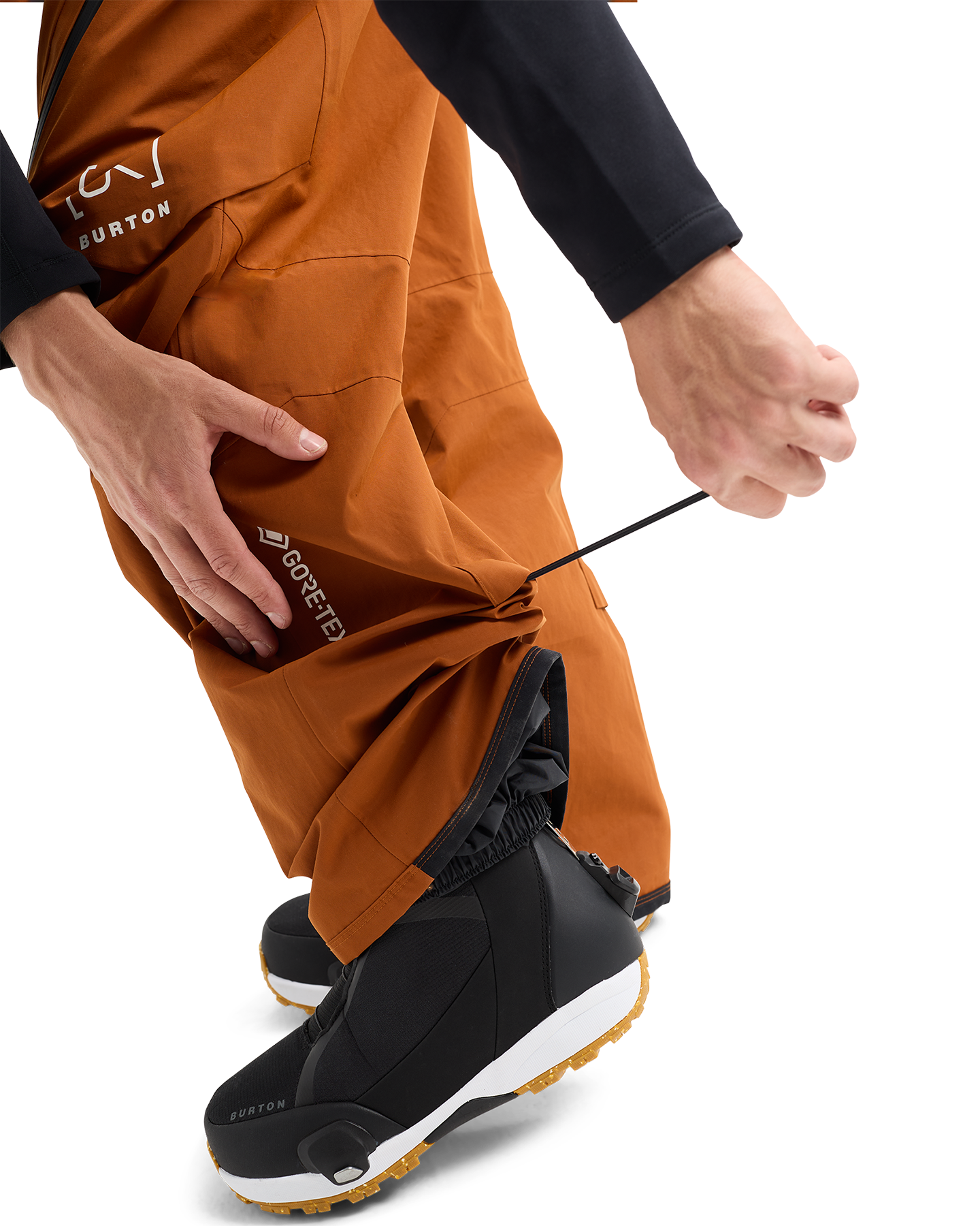 Burton Men's [ak]® Cyclic GORE-TEX® 2L Snow Bib Pants - Chestnut Brown Men's Snow Bibs - Trojan Wake Ski Snow