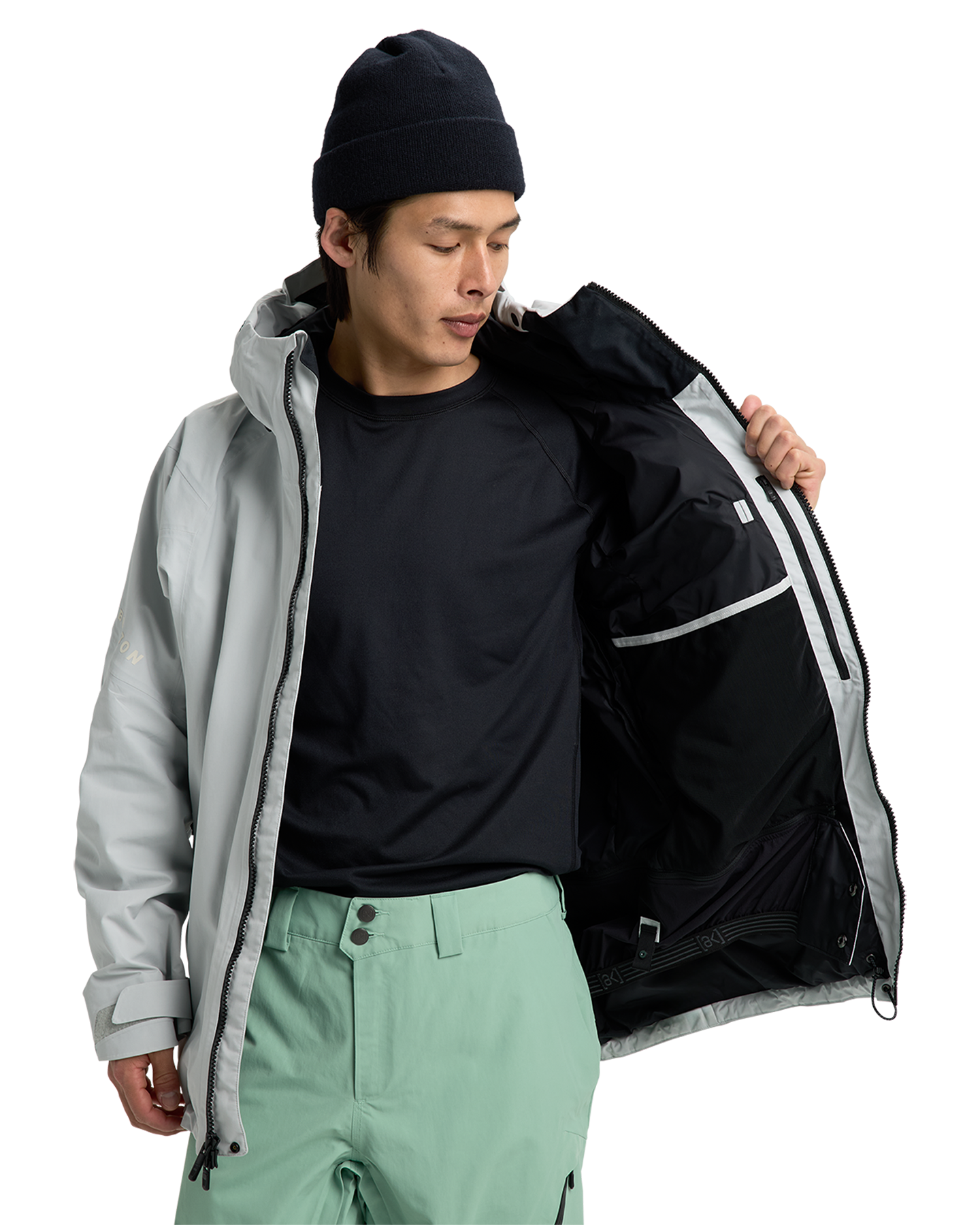 Burton Men's [ak]® Cyclic Gore‑Tex 2L Snow Jacket - Gray Cloud Men's Snow Jackets - Trojan Wake Ski Snow