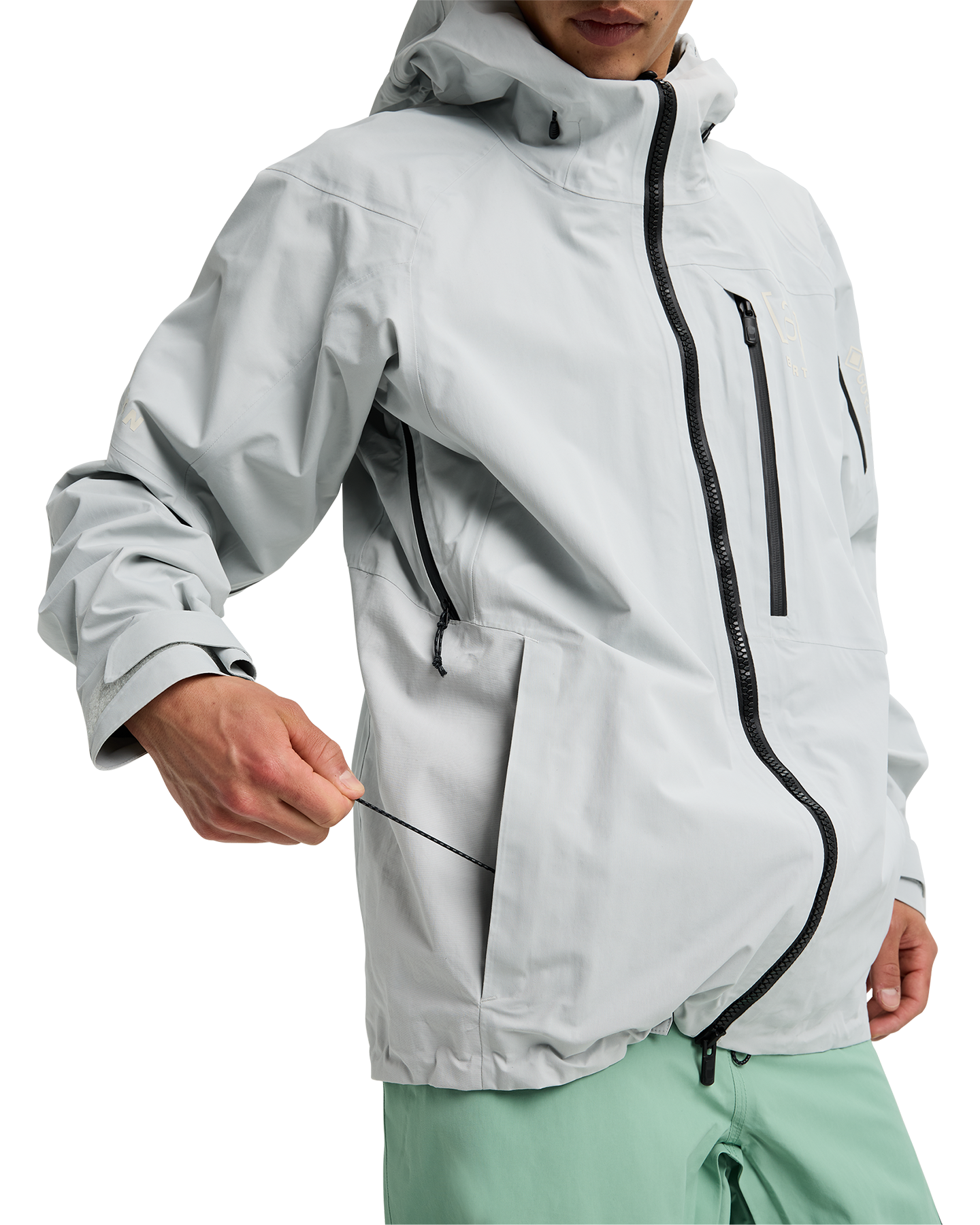 Burton Men's [ak]® Cyclic Gore‑Tex 2L Snow Jacket - Gray Cloud Men's Snow Jackets - Trojan Wake Ski Snow