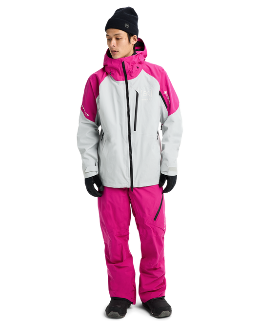 Burton Men's [ak]® Cyclic Gore‑Tex 2L Snow Jacket - Very Berry/Gray Cloud