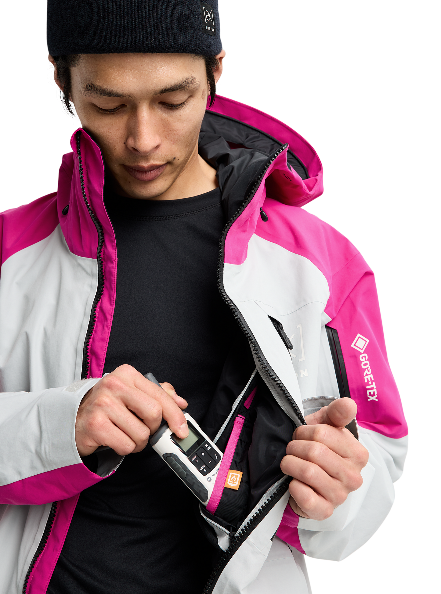 Burton Men's [ak]® Cyclic Gore‑Tex 2L Snow Jacket - Very Berry/Gray Cloud Men's Snow Jackets - Trojan Wake Ski Snow