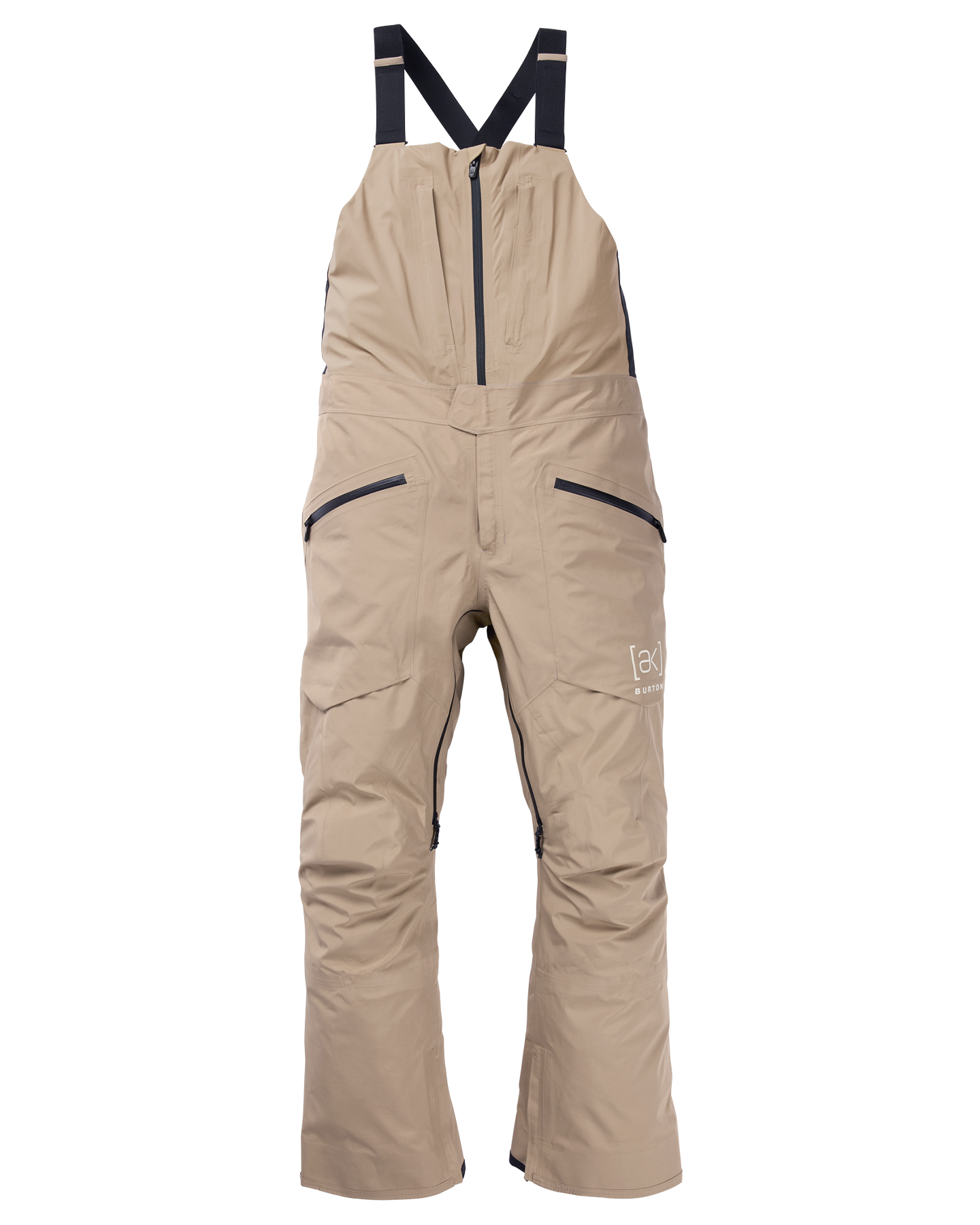 Burton Men's [ak]® Freebird Gore‑Tex 3L Snow Bib Pants - Summit Taupe Men's Snow Bibs - Trojan Wake Ski Snow