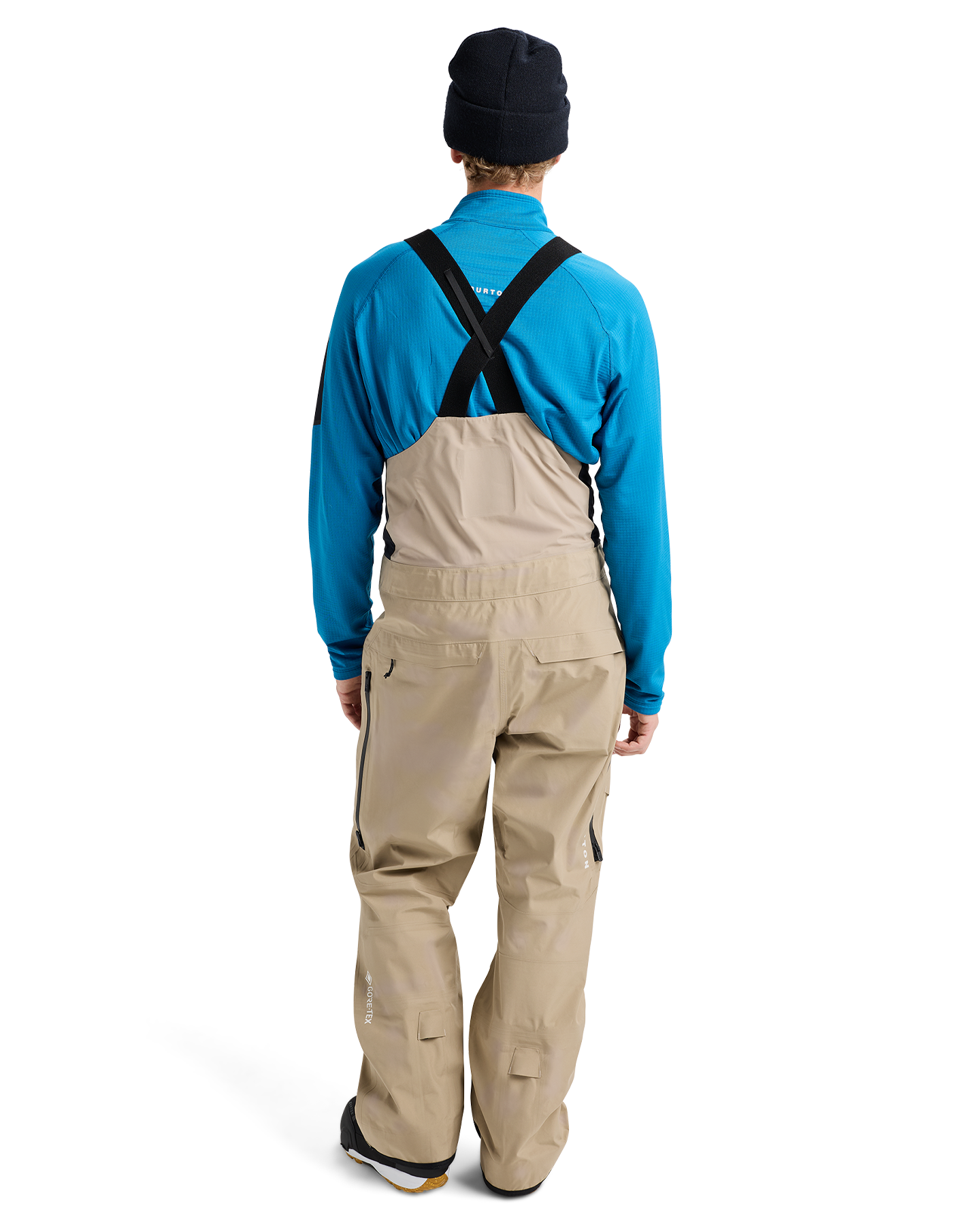 Burton Men's [ak]® Freebird Gore‑Tex 3L Snow Bib Pants - Summit Taupe Men's Snow Bibs - Trojan Wake Ski Snow