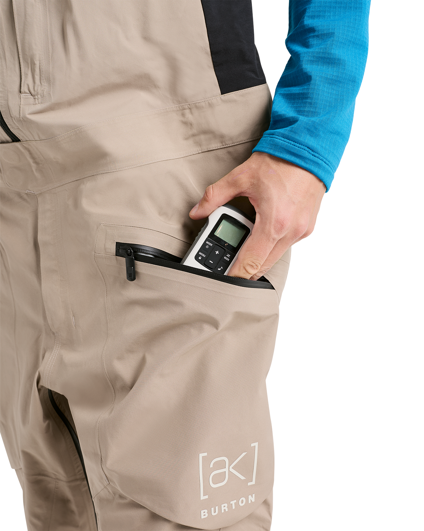 Burton Men's [ak]® Freebird Gore‑Tex 3L Snow Bib Pants - Summit Taupe Men's Snow Bibs - Trojan Wake Ski Snow