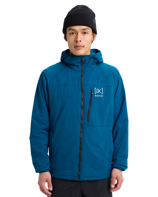 Burton Men's [ak]® Helium Hooded Stretch Insulated Jacket - Blue Teal Men's Jackets - Trojan Wake Ski Snow