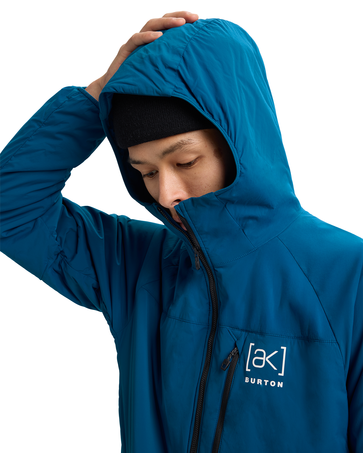 Burton Men's [ak]® Helium Hooded Stretch Insulated Jacket - Blue Teal Men's Jackets - Trojan Wake Ski Snow