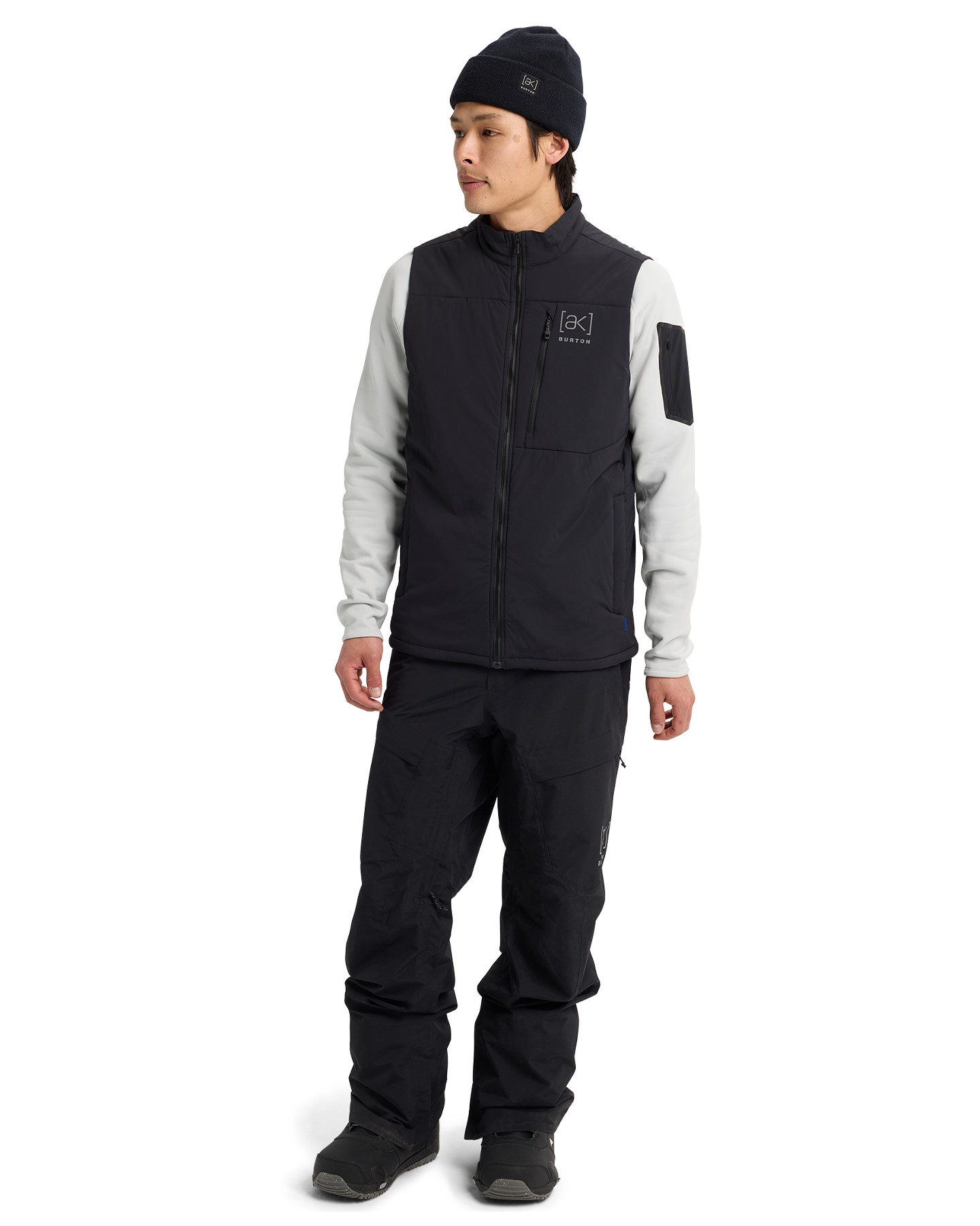 Burton Men's [ak]® Helium Stretch Insulated Vest - True Black Men's Jackets - Trojan Wake Ski Snow