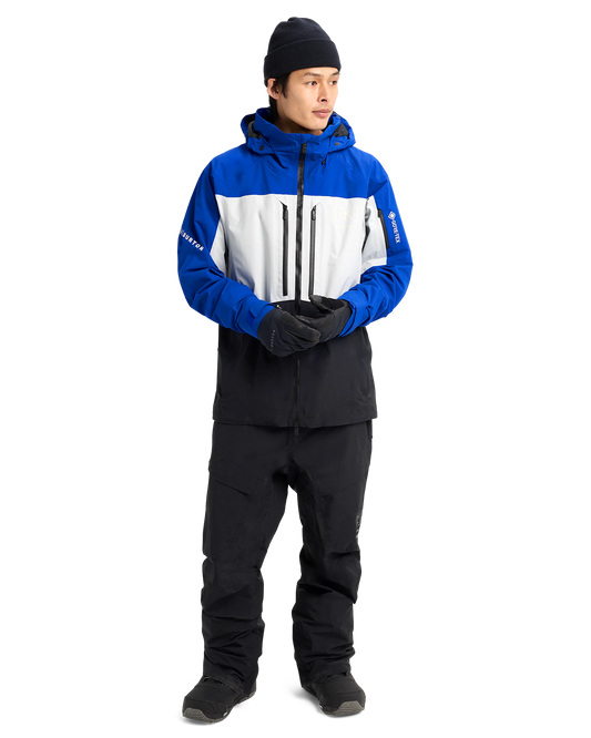 Burton Men's [ak]® Swash Gore‑Tex 2L Snow Jacket - Jake Blue/Gray Cloud/True Black Men's Snow Jackets - Trojan Wake Ski Snow