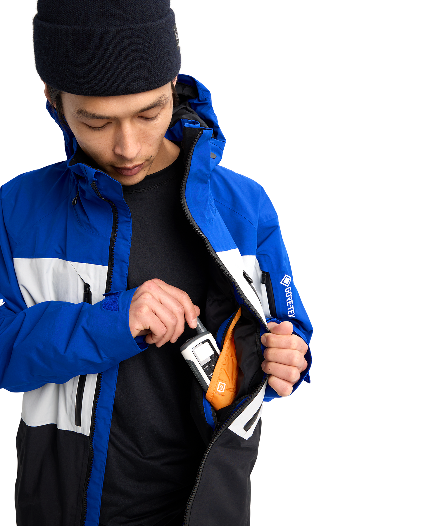 Burton Men's [ak]® Swash Gore‑Tex 2L Snow Jacket - Jake Blue/Gray Cloud/True Black Men's Snow Jackets - Trojan Wake Ski Snow