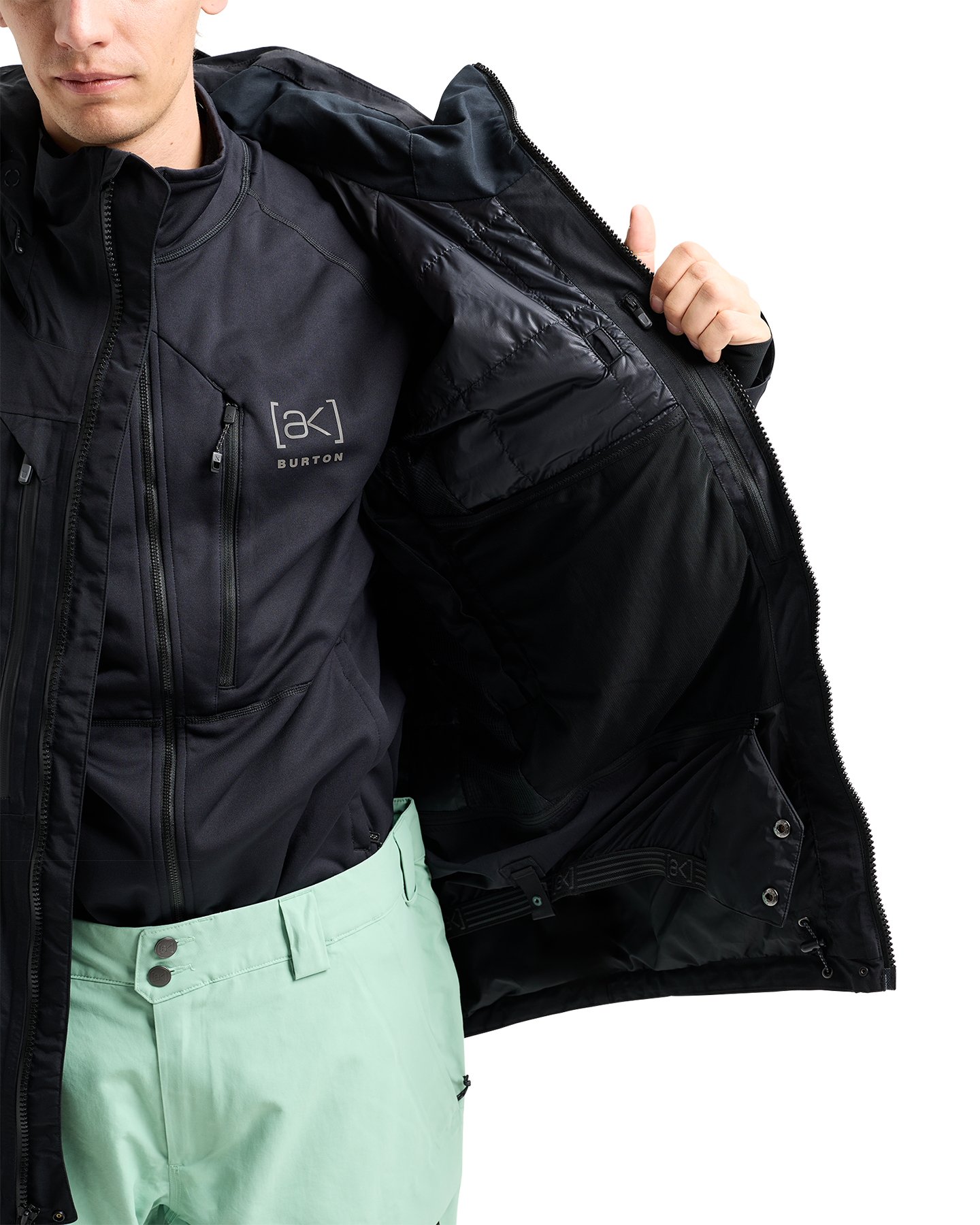 Burton Men's [ak]® Swash GORE-TEX® 2L Snow Jacket - True Black Men's Snow Jackets - Trojan Wake Ski Snow