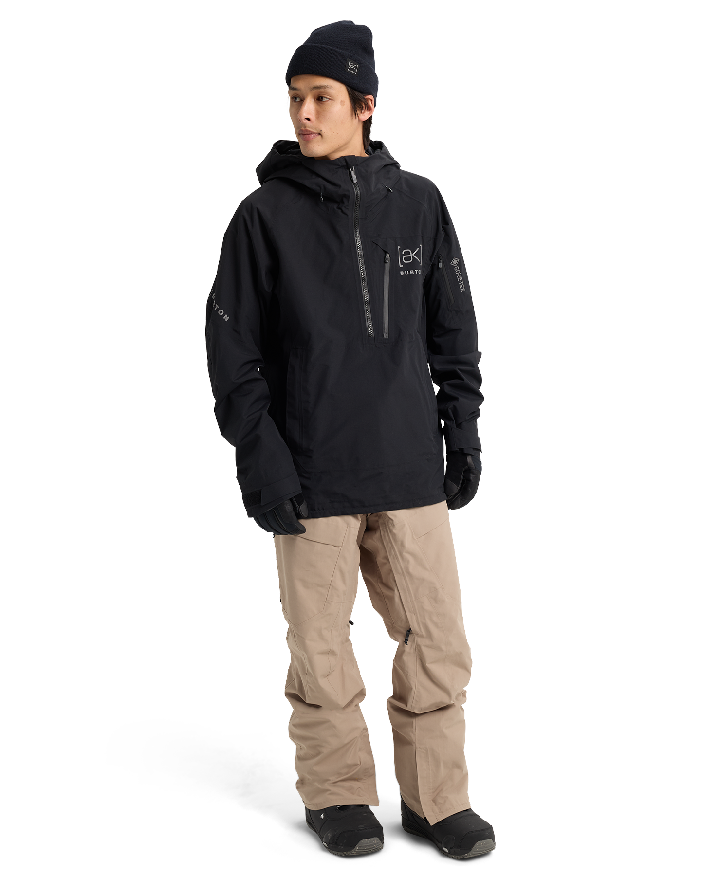 Burton Men's [ak]® Velocity GORE-TEX® 2L Snow Anorak - True Black Men's Snow Jackets - Trojan Wake Ski Snow