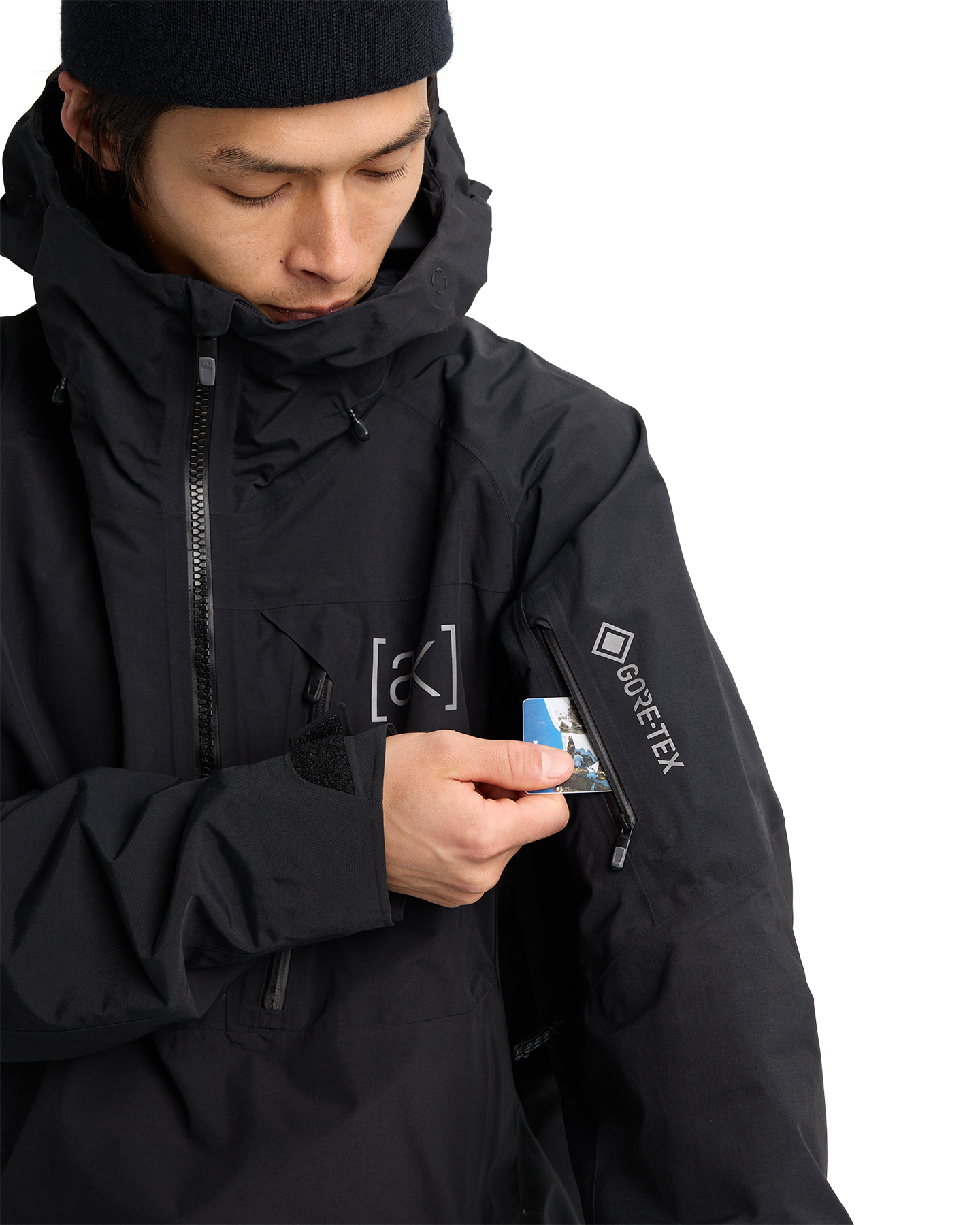 Burton Men's [ak]® Velocity GORE-TEX® 2L Snow Anorak - True Black Men's Snow Jackets - Trojan Wake Ski Snow