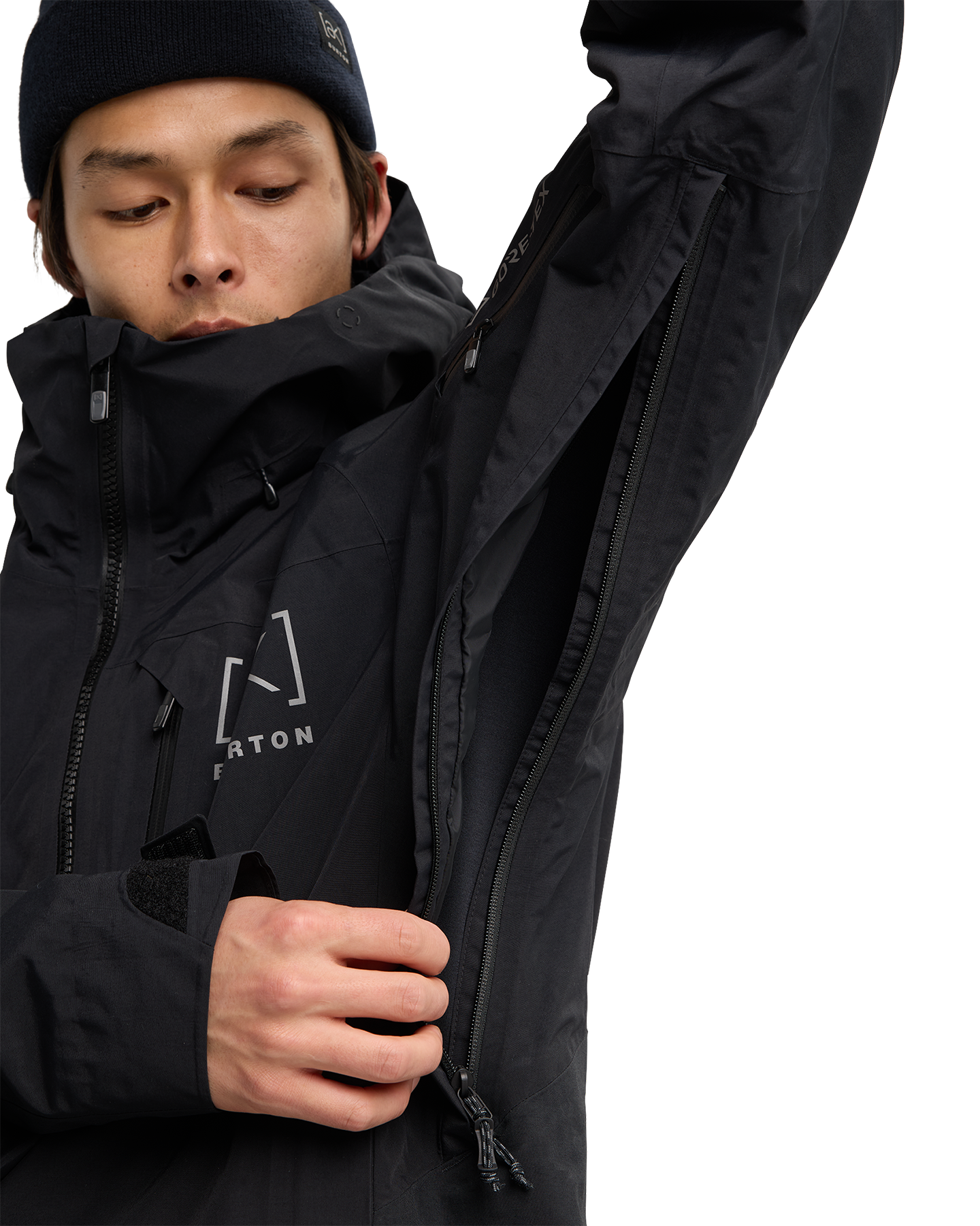 Burton Men's [ak]® Velocity GORE-TEX® 2L Snow Anorak - True Black Men's Snow Jackets - Trojan Wake Ski Snow