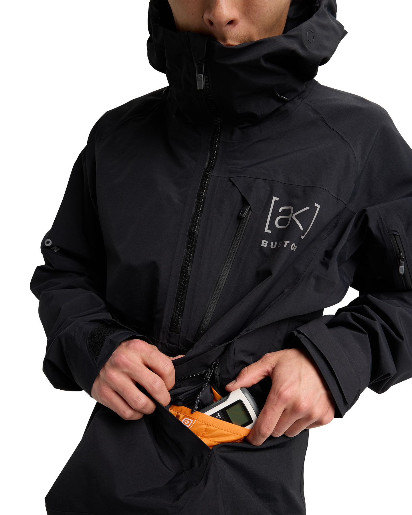 Burton Men's [ak]® Velocity GORE-TEX® 2L Snow Anorak - True Black Men's Snow Jackets - Trojan Wake Ski Snow