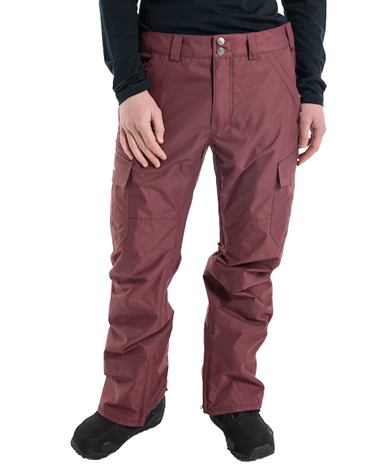 Burton Men's Cargo 2L Snow Pants - Regular Fit - Almandine Men's Snow Pants - Trojan Wake Ski Snow