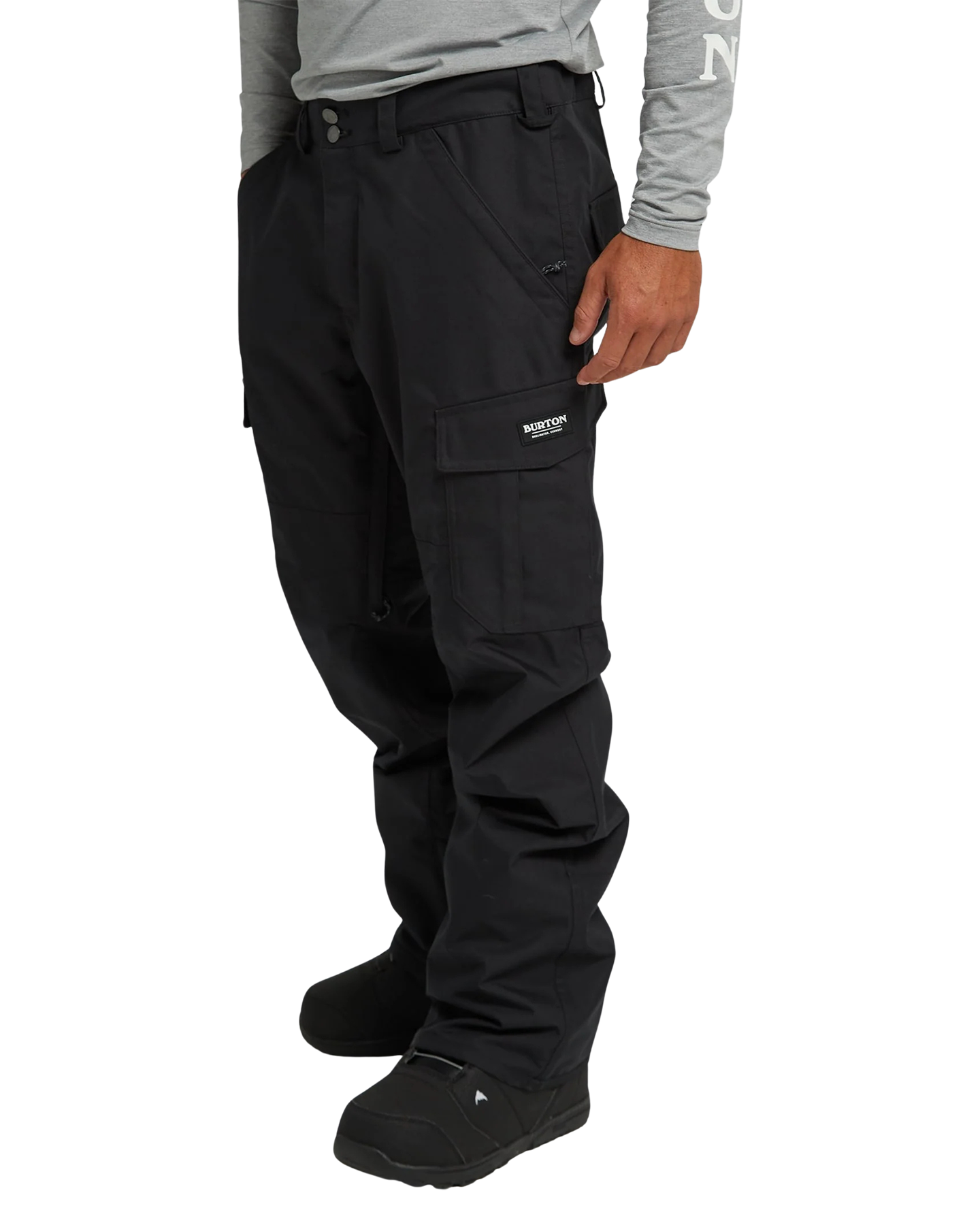 Burton Men's Cargo 2L Snow Pants - Regular Fit - True Black Men's Snow Pants - Trojan Wake Ski Snow